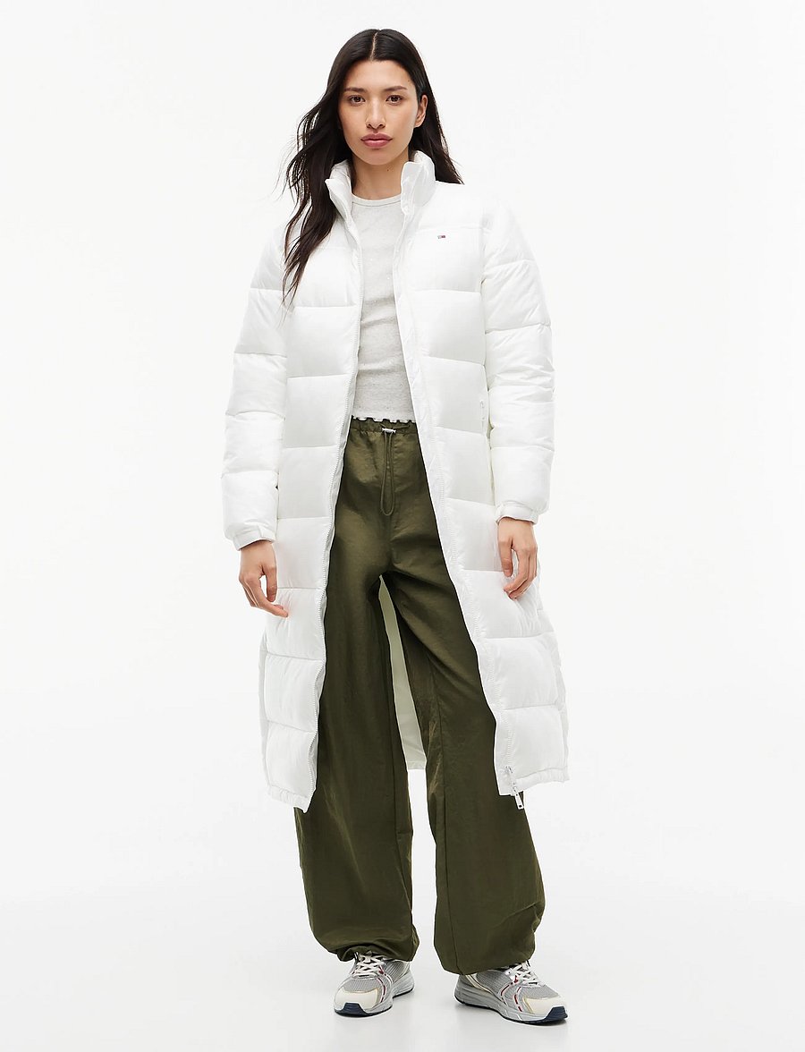 Tommy Jeans - TJW MAXI PCKBL HOOD ESS PUFFER - winterjacken - ecru - 0