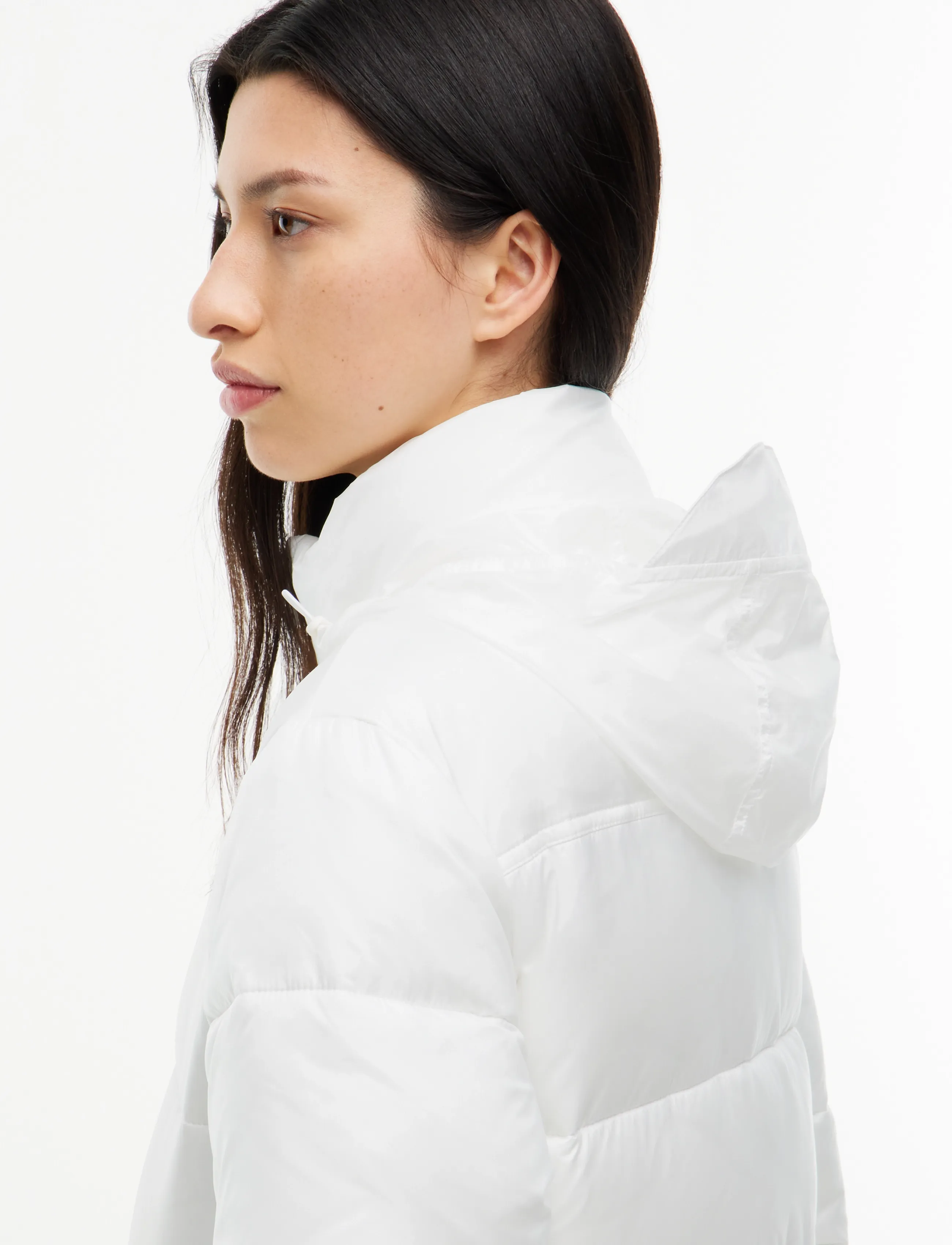 Tommy Jeans - TJW MAXI PCKBL HOOD ESS PUFFER - talvejoped - ecru - 2