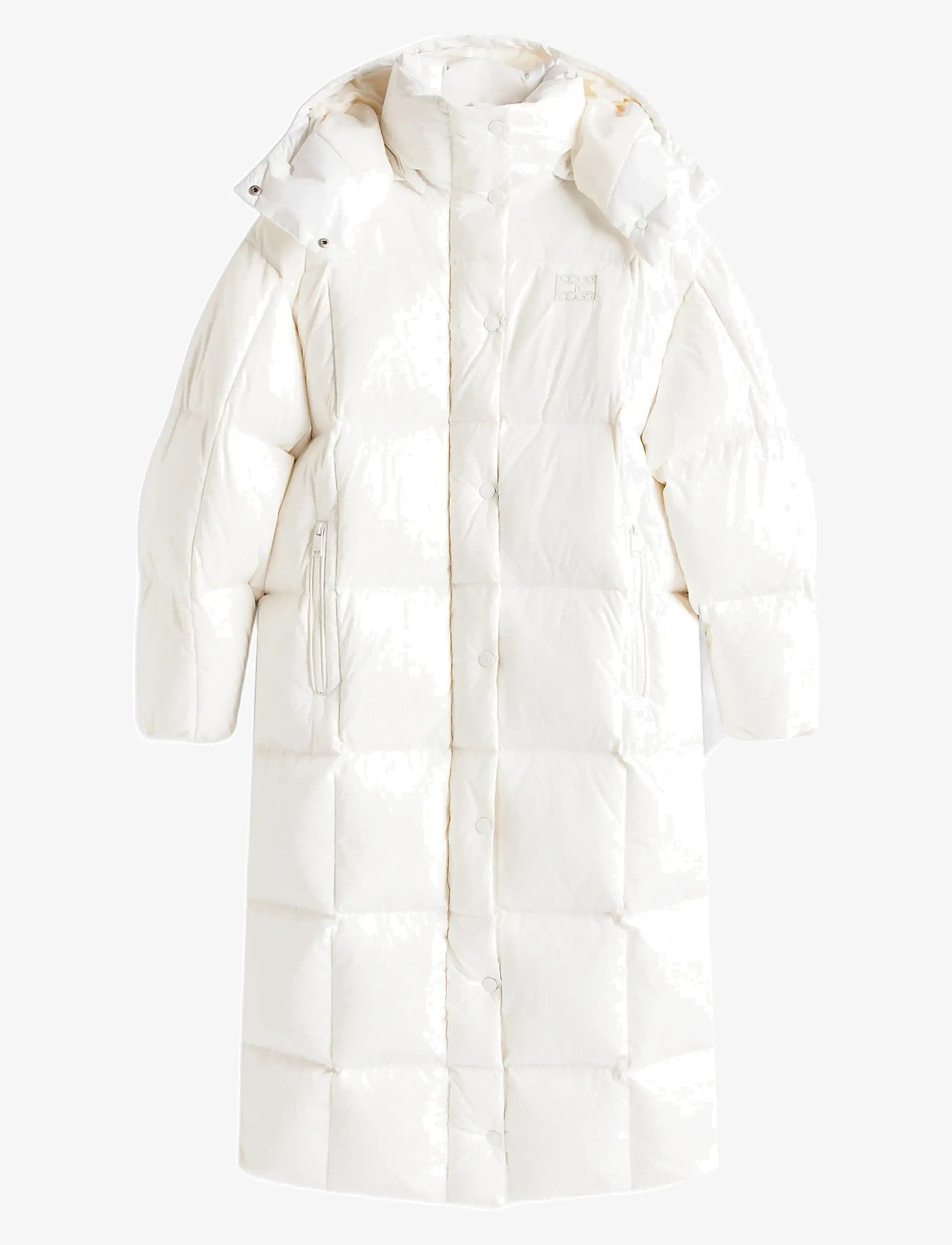 Tommy Jeans - TJW ALASKA GRID SHNY OVS DWN PFR - winterjacken - ancient white - 1