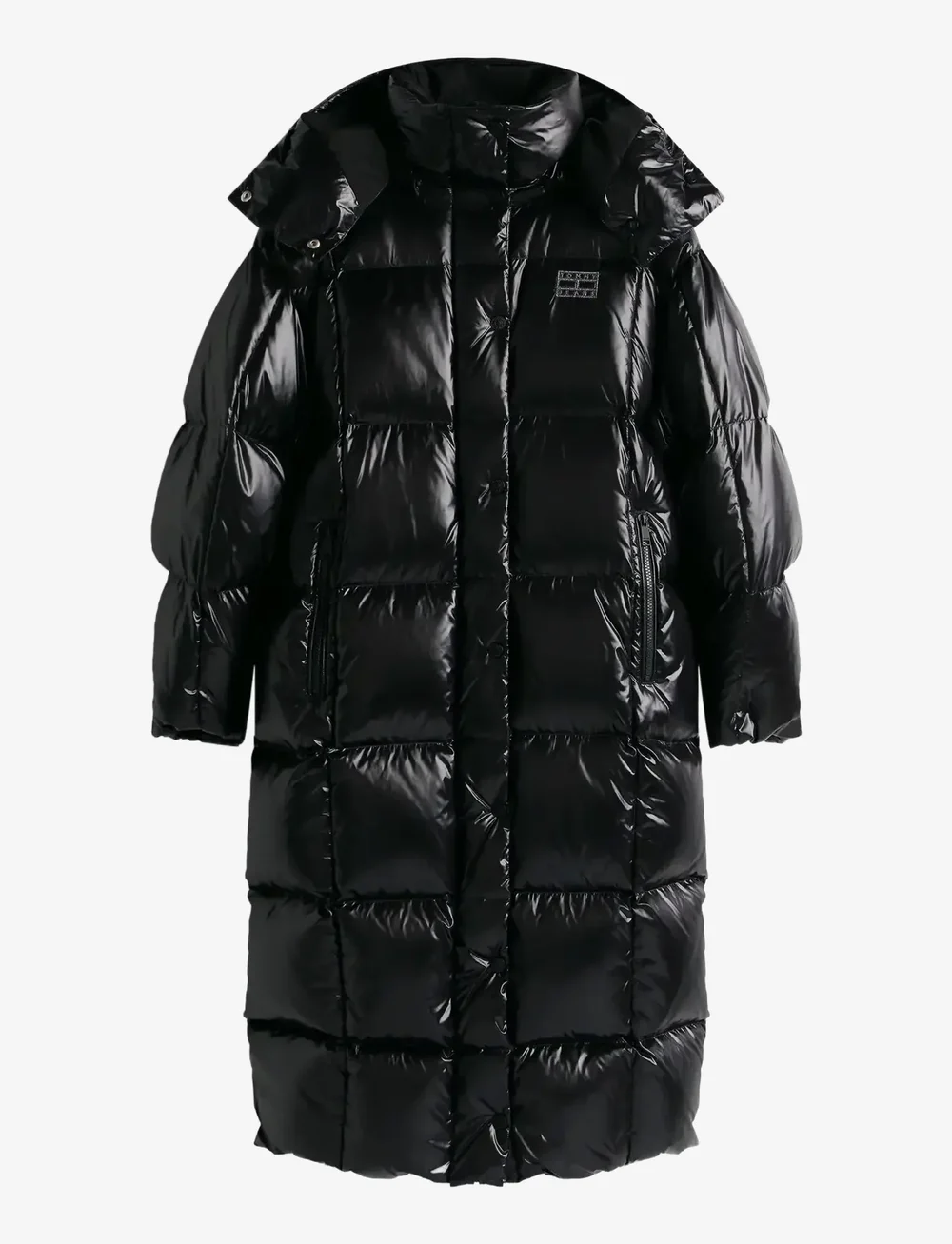 Tommy Jeans - TJW ALASKA GRID SHNY OVS DWN PFR - daunenmantel - black - 1