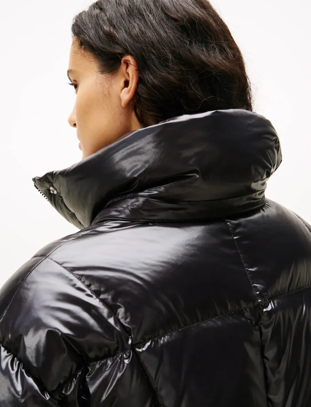 Tommy Jeans - TJW ALASKA GRID SHNY OVS DWN PFR - daunenmantel - black - 3