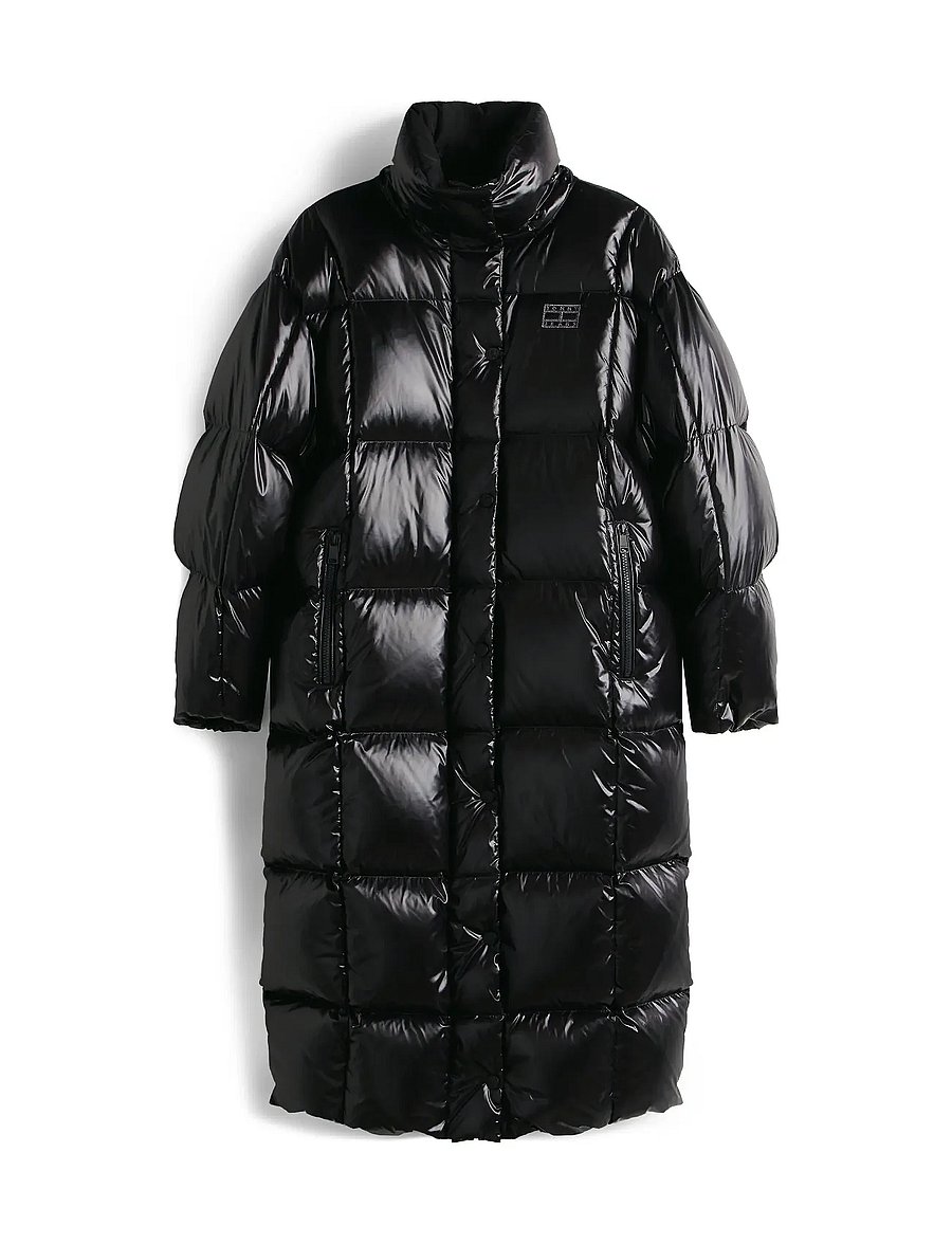 Tommy Jeans - TJW ALASKA GRID SHNY OVS DWN PFR - vinterjakker - black - 5