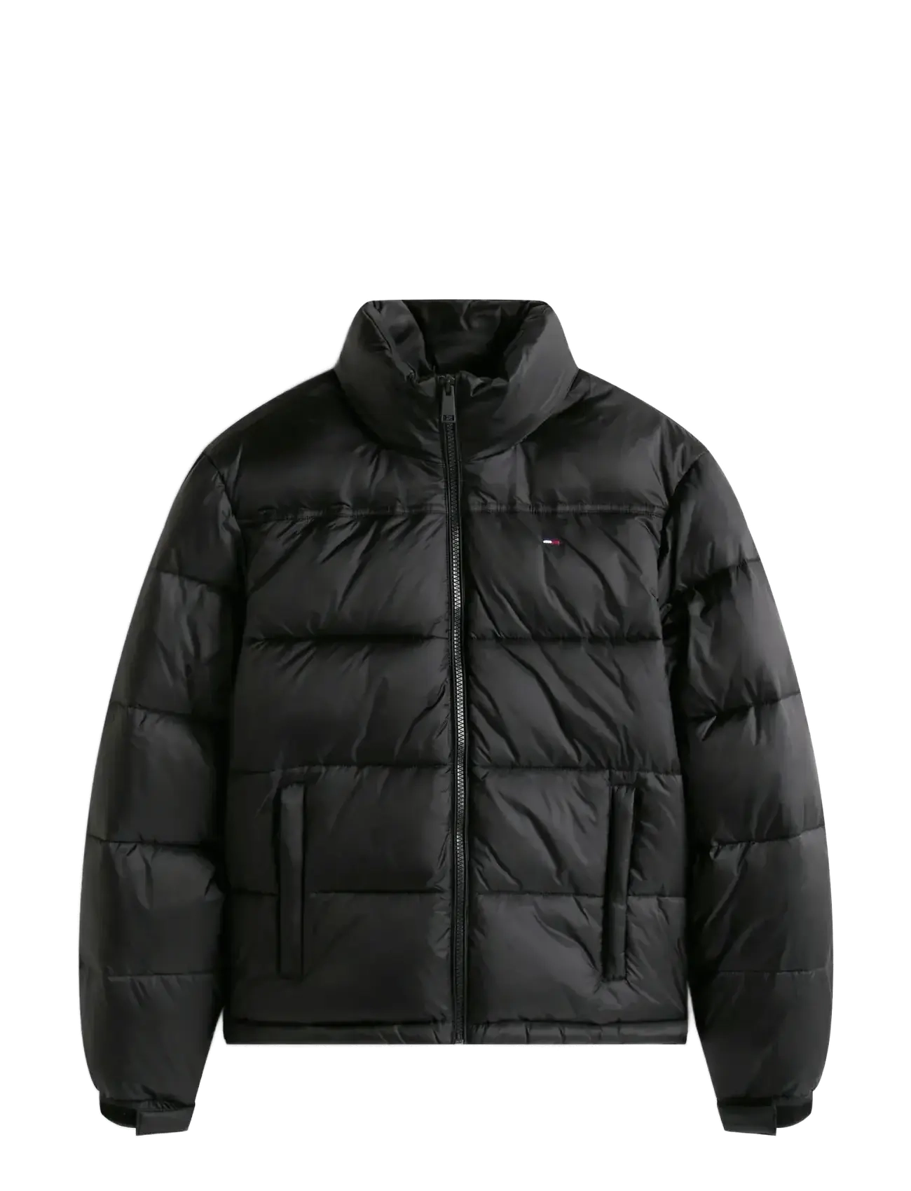Tommy Jeans TJW PCKBL HOOD ESS PUFFER EXT - Sulejoped ja voodriga joped - BLACK / black