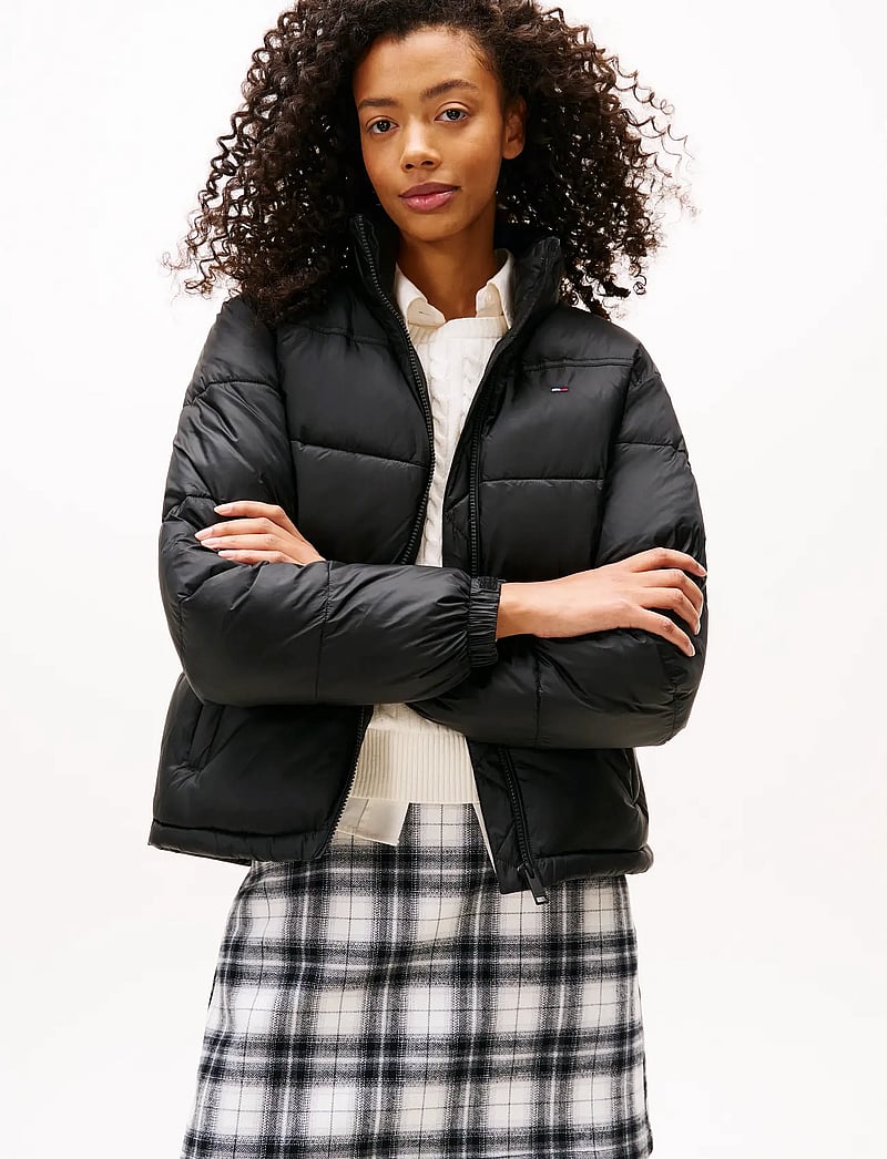 Tommy Jeans - TJW PCKBL HOOD ESS PUFFER EXT - Úlpur - black - 0