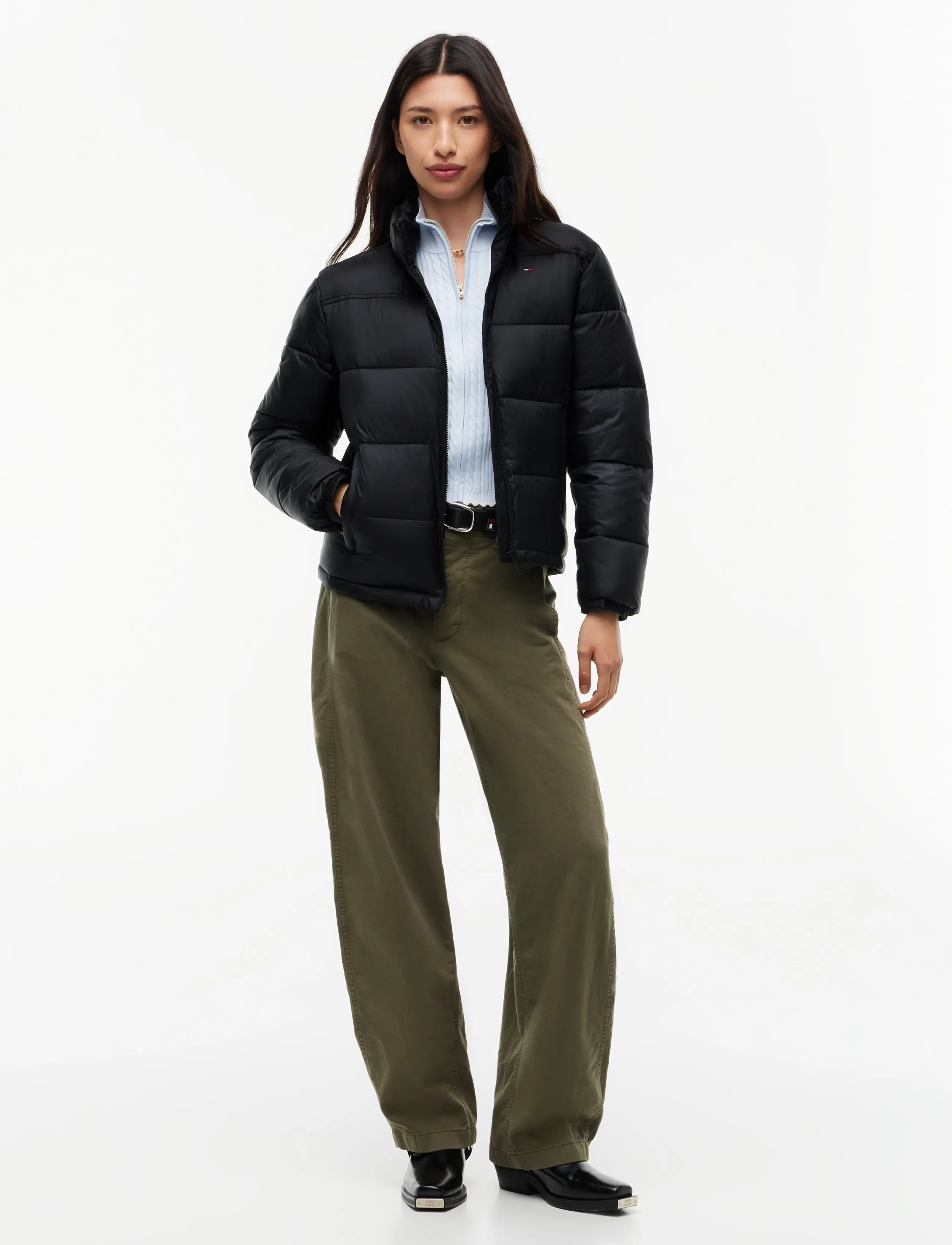 Tommy Jeans - TJW PCKBL HOOD ESS PUFFER EXT - vinterjakker - black - 4