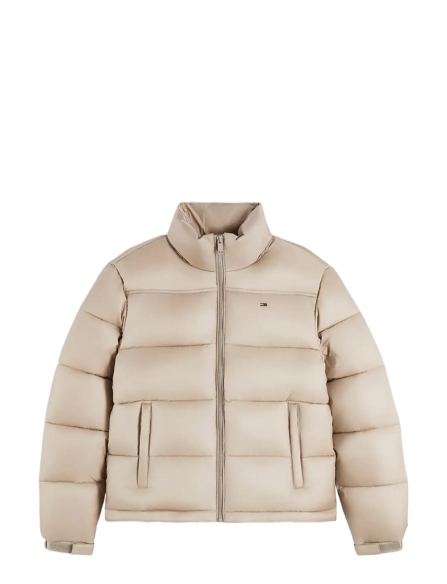 Tommy Jeans - TJW PCKBL HOOD ESS PUFFER EXT - vinterjakker - limestone dust - 0