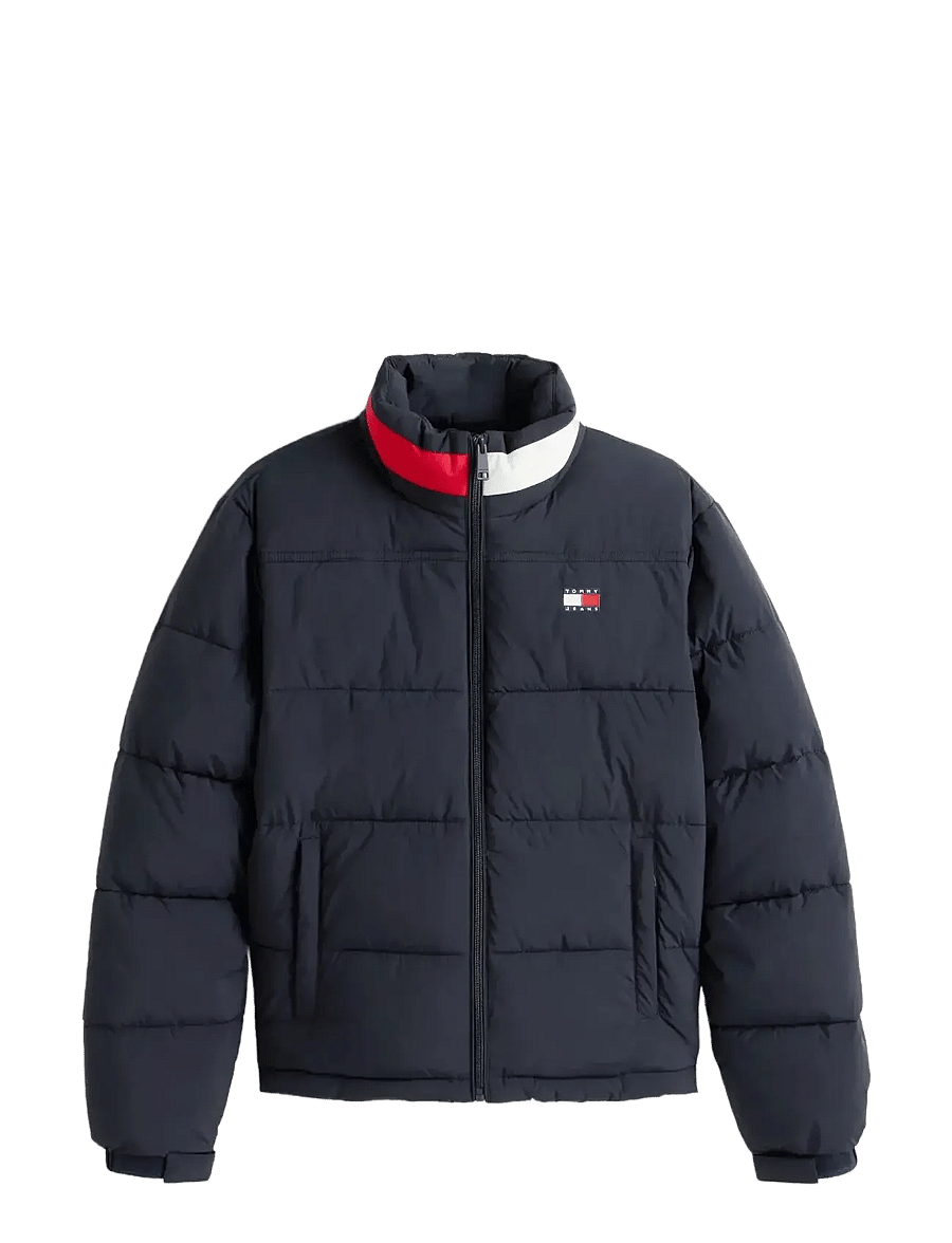 Tommy Jeans - TJW ESS PUFFER FLAG JACKET EXT - kurtki zimowe - dark night navy - 1