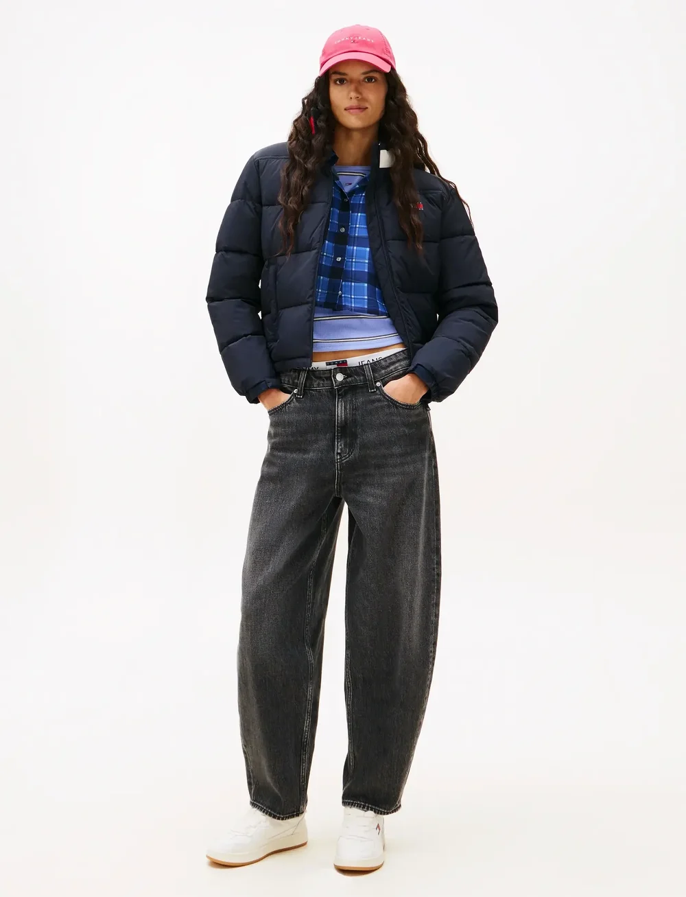 Tommy Jeans - TJW ESS PUFFER FLAG JACKET EXT - daunenjacken - dark night navy - 2