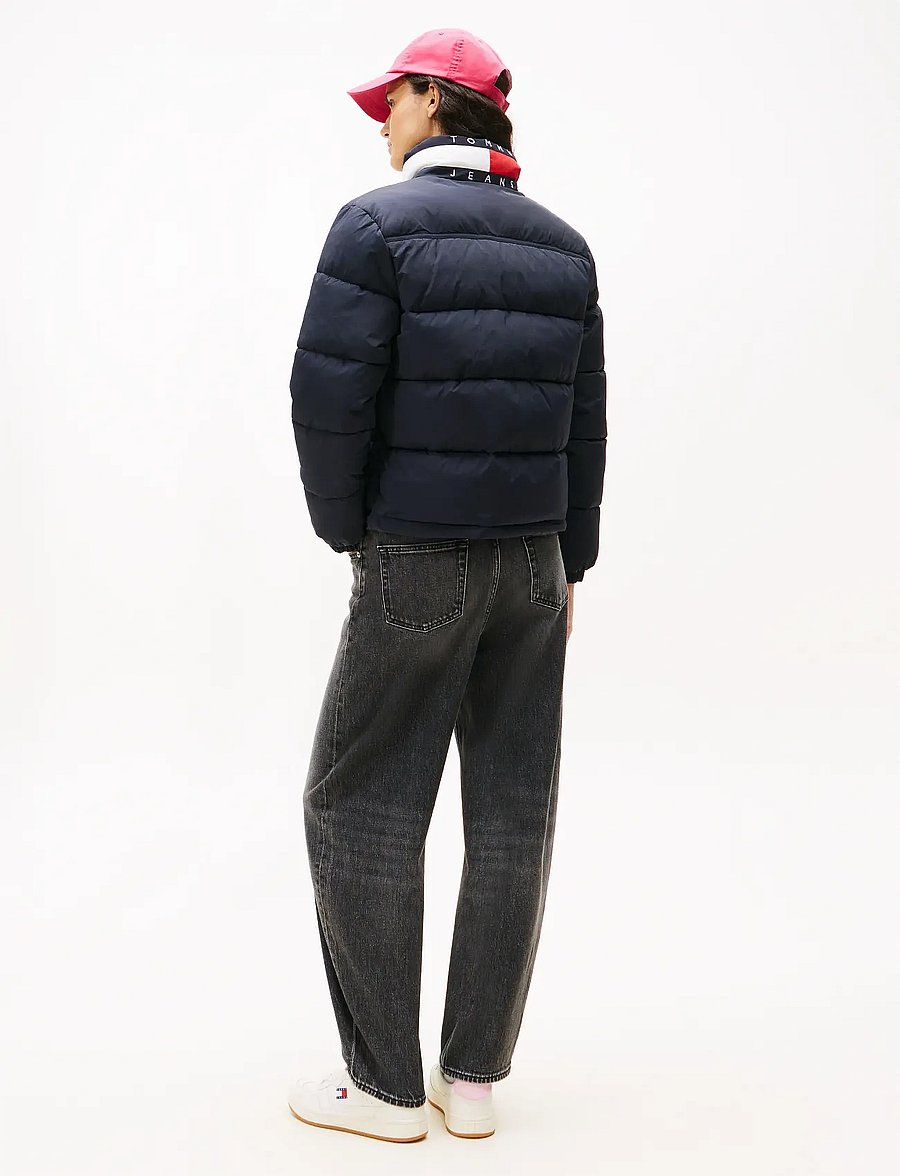 Tommy Jeans - TJW ESS PUFFER FLAG JACKET EXT - kurtki zimowe - dark night navy - 3