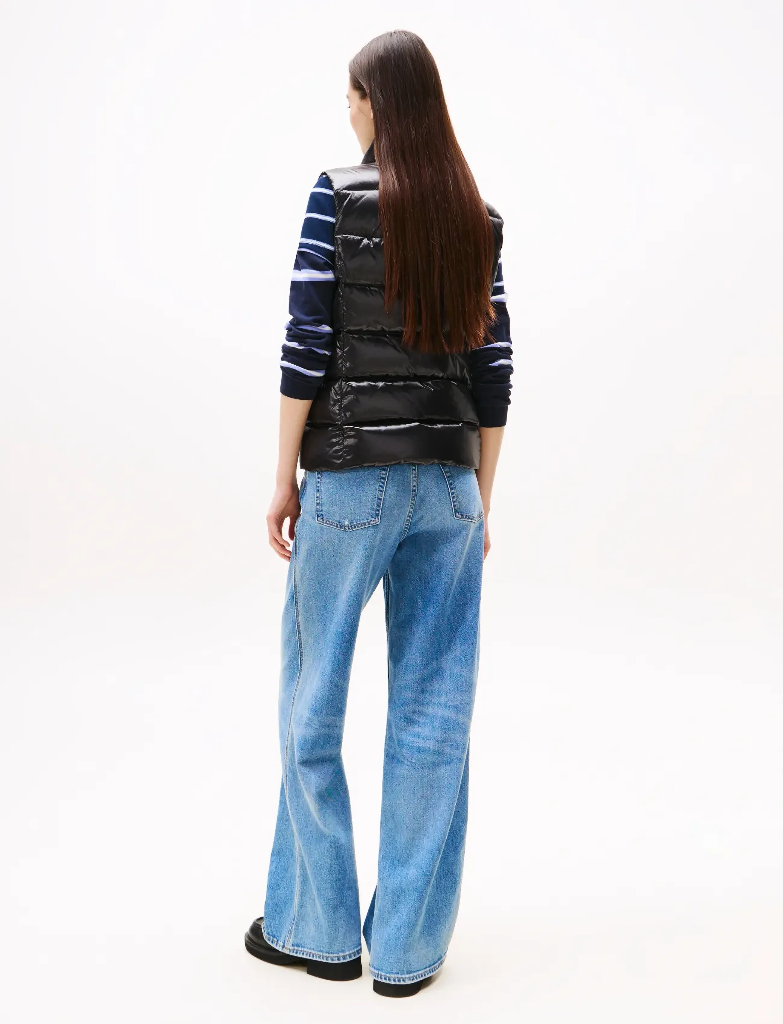 Tommy Jeans - TJW SLIM ZIP PRINT DOWN VEST - lentejassen - black - 3