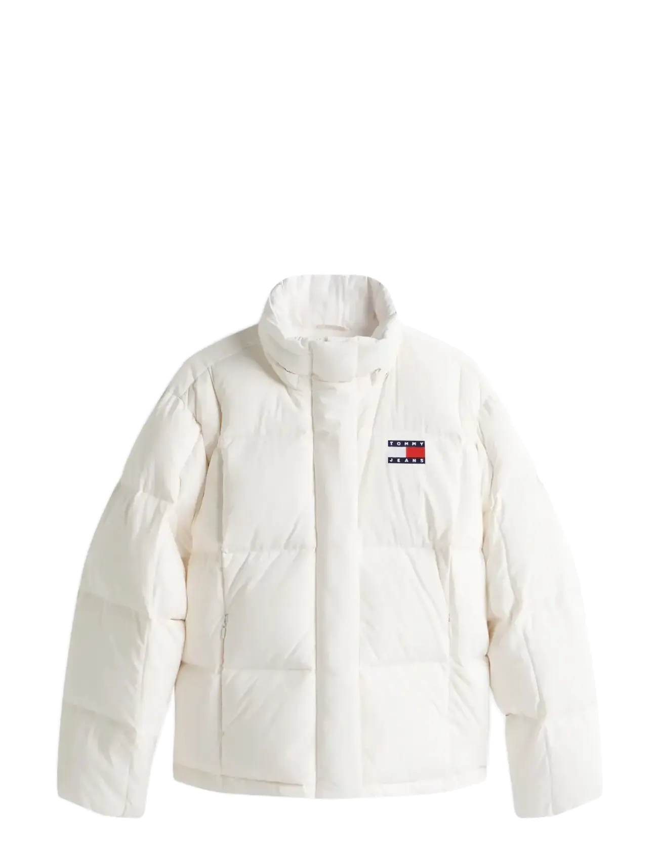 Tommy Jeans TJW ALASKA GRID DOWN JACKET EXT - Tommy Hilfiger - ANCIENT WHITE / cream
