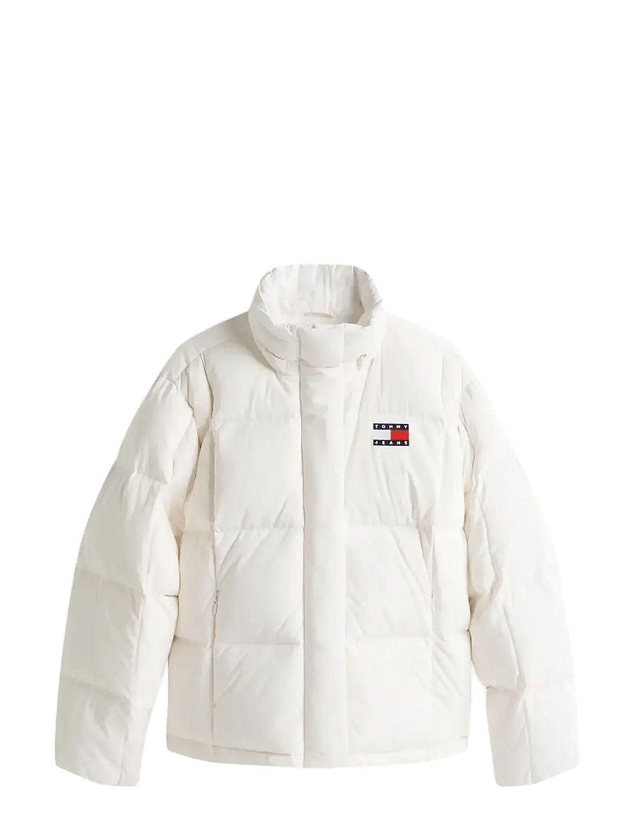 Tommy Jeans - TJW ALASKA GRID DOWN JACKET EXT - winterjacken - ancient white - 1