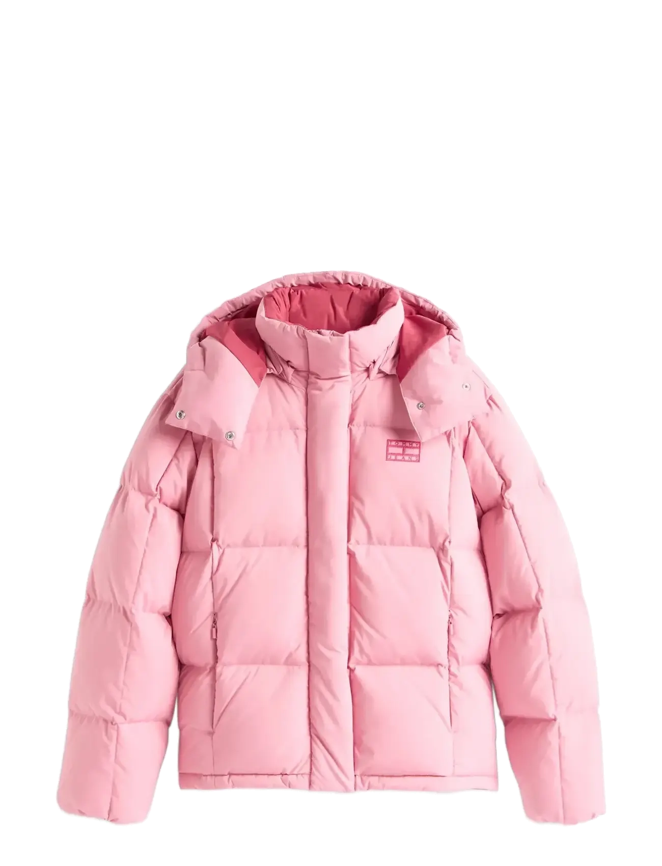 Tommy Jeans TJW ALASKA GRID DOWN JACKET EXT - Tommy Hilfiger - MYSTIC PINK / pink/rose