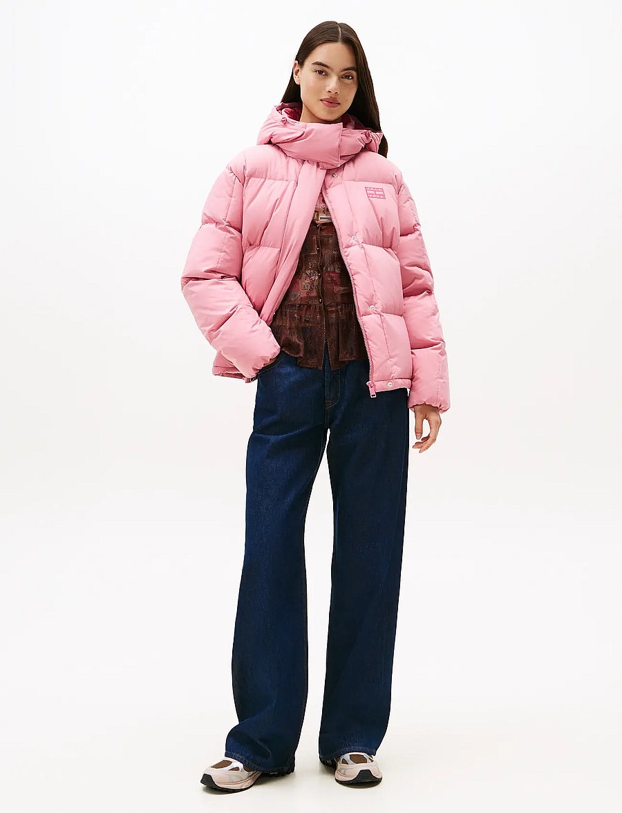 Tommy Jeans - TJW ALASKA GRID DOWN JACKET EXT - winterjacken - mystic pink - 2