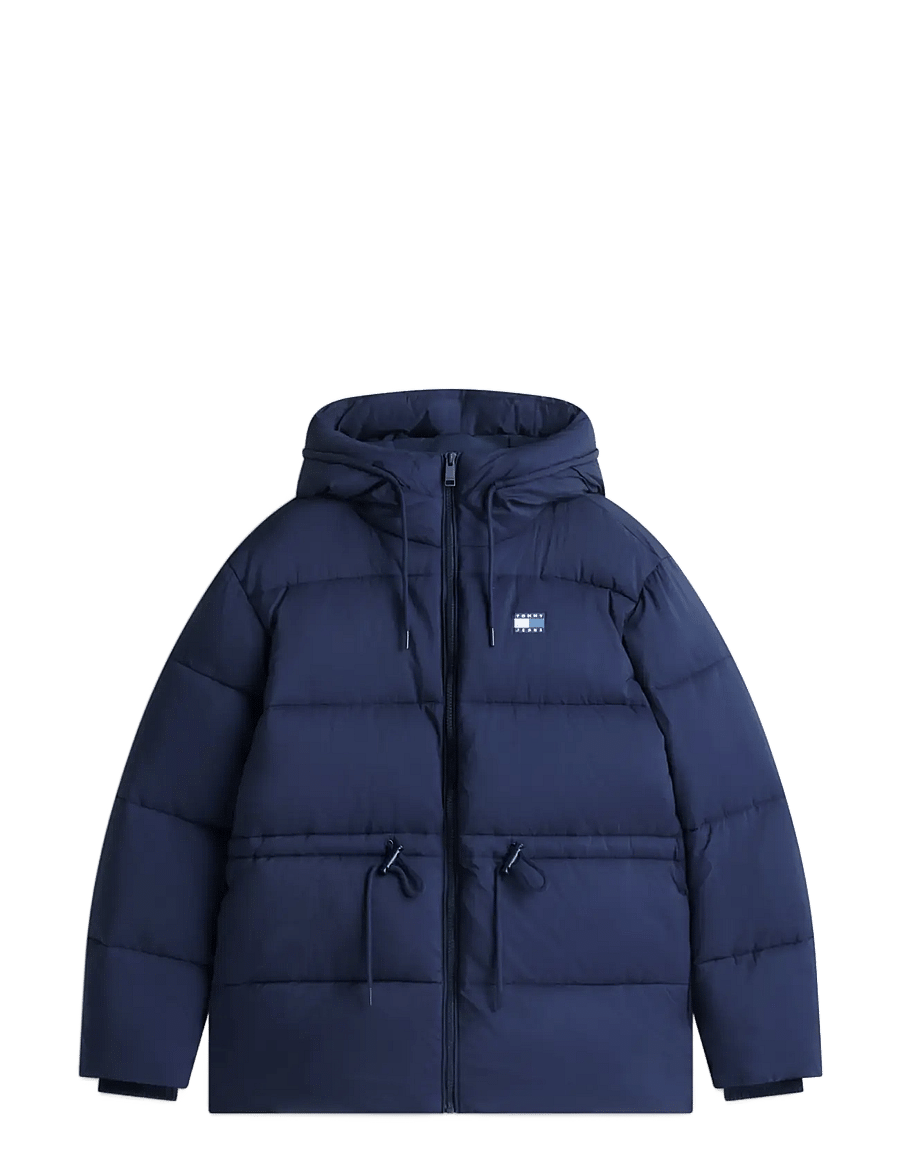 Tommy Jeans - TJW HOODED MIDI PUFFER JACKET - winterjacken - dark blue - 1