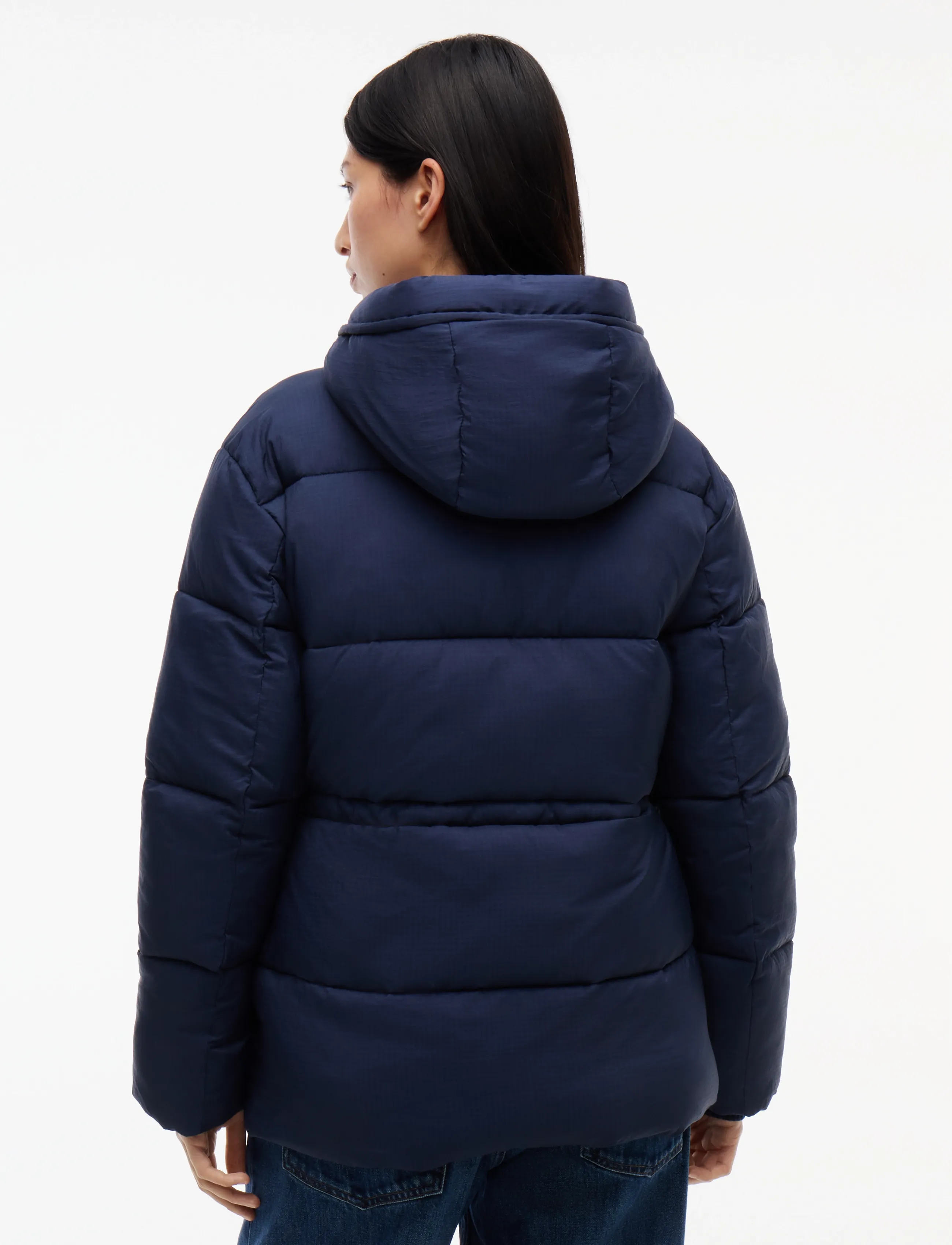 Tommy Jeans - TJW HOODED MIDI PUFFER JACKET - winter jackets - dark blue - 2