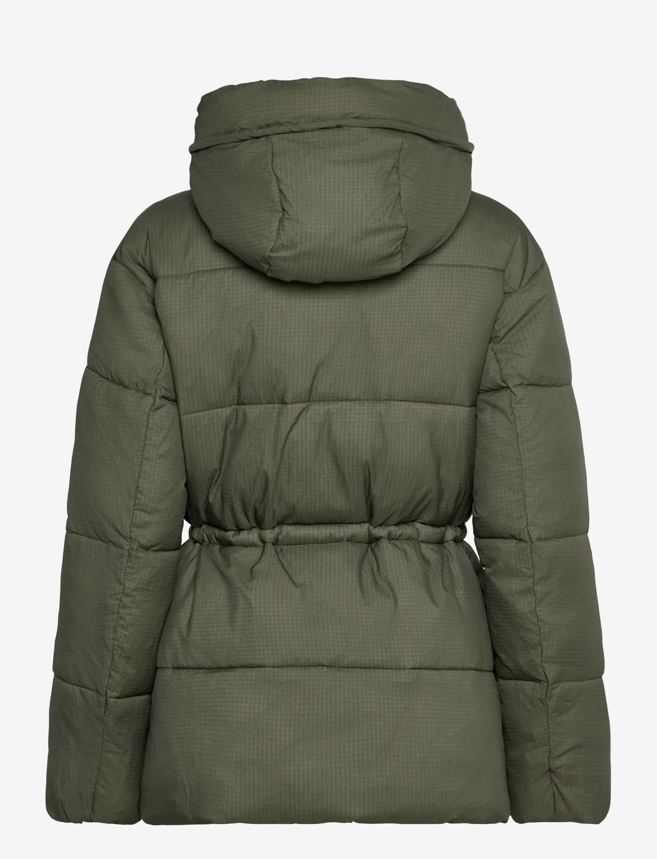 Tommy Jeans - TJW HOODED MIDI PUFFER JACKET - sulejoped ja voodriga joped - pewter green - 2