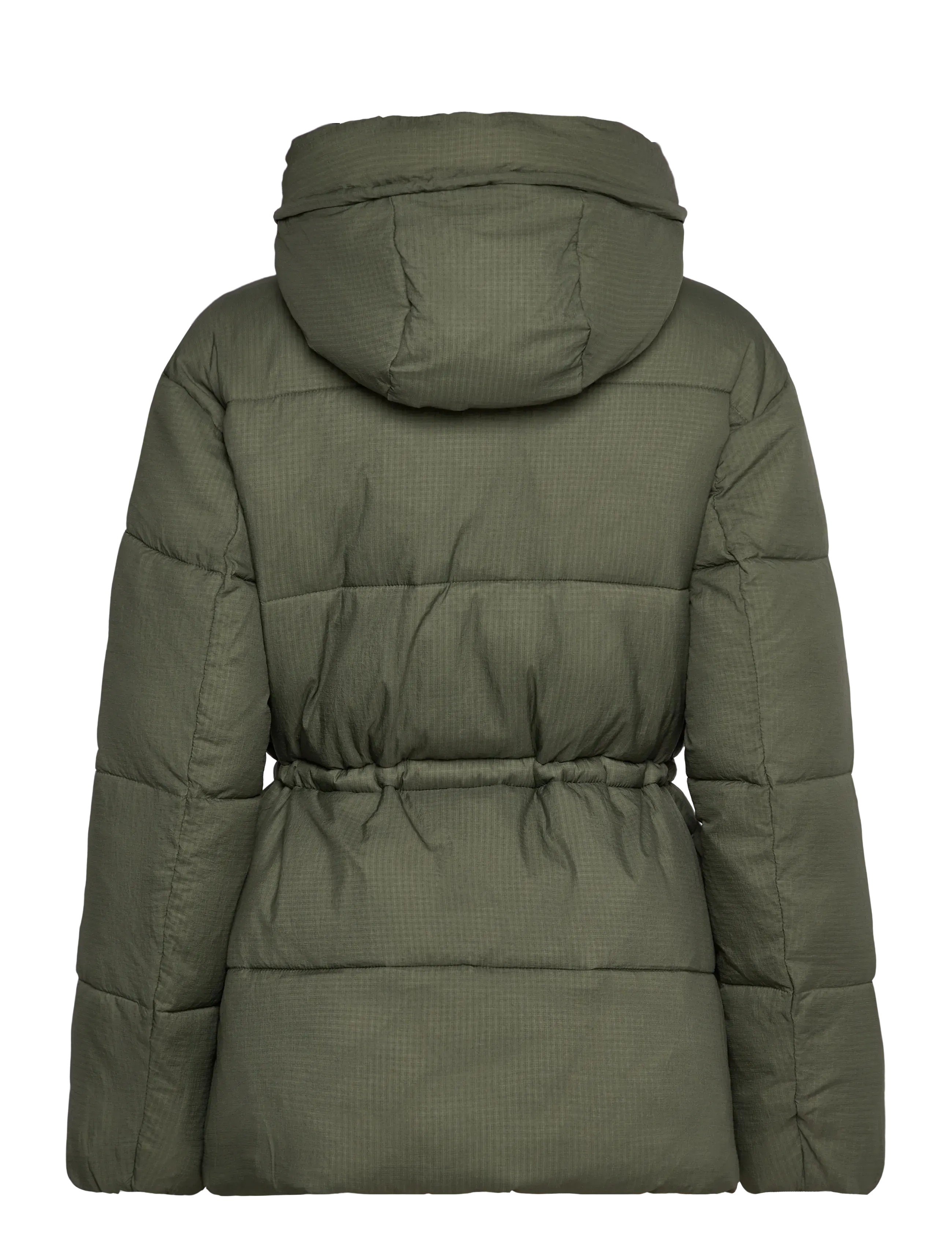 Tommy Jeans - TJW HOODED MIDI PUFFER JACKET - vinterjakker - pewter green - 2