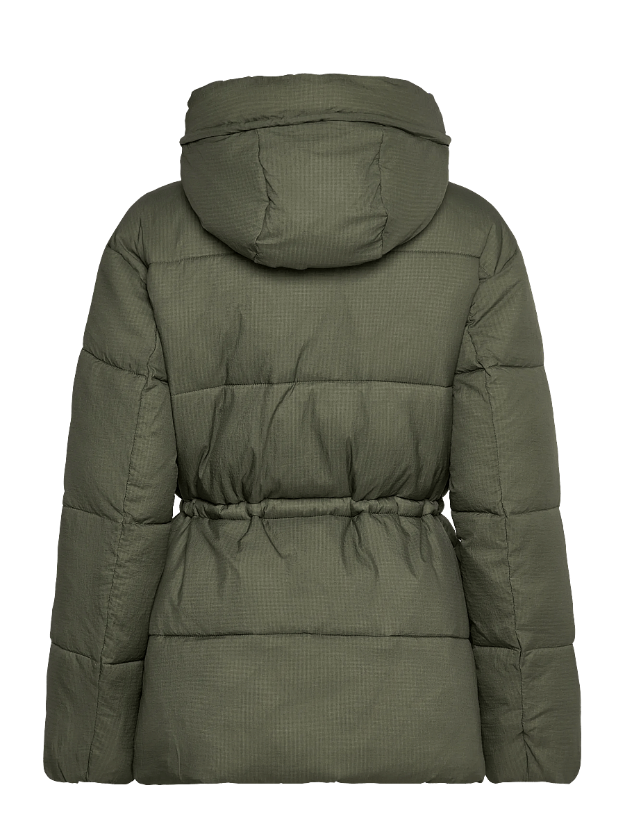 Tommy Jeans - TJW HOODED MIDI PUFFER JACKET - talvejoped - pewter green - 2