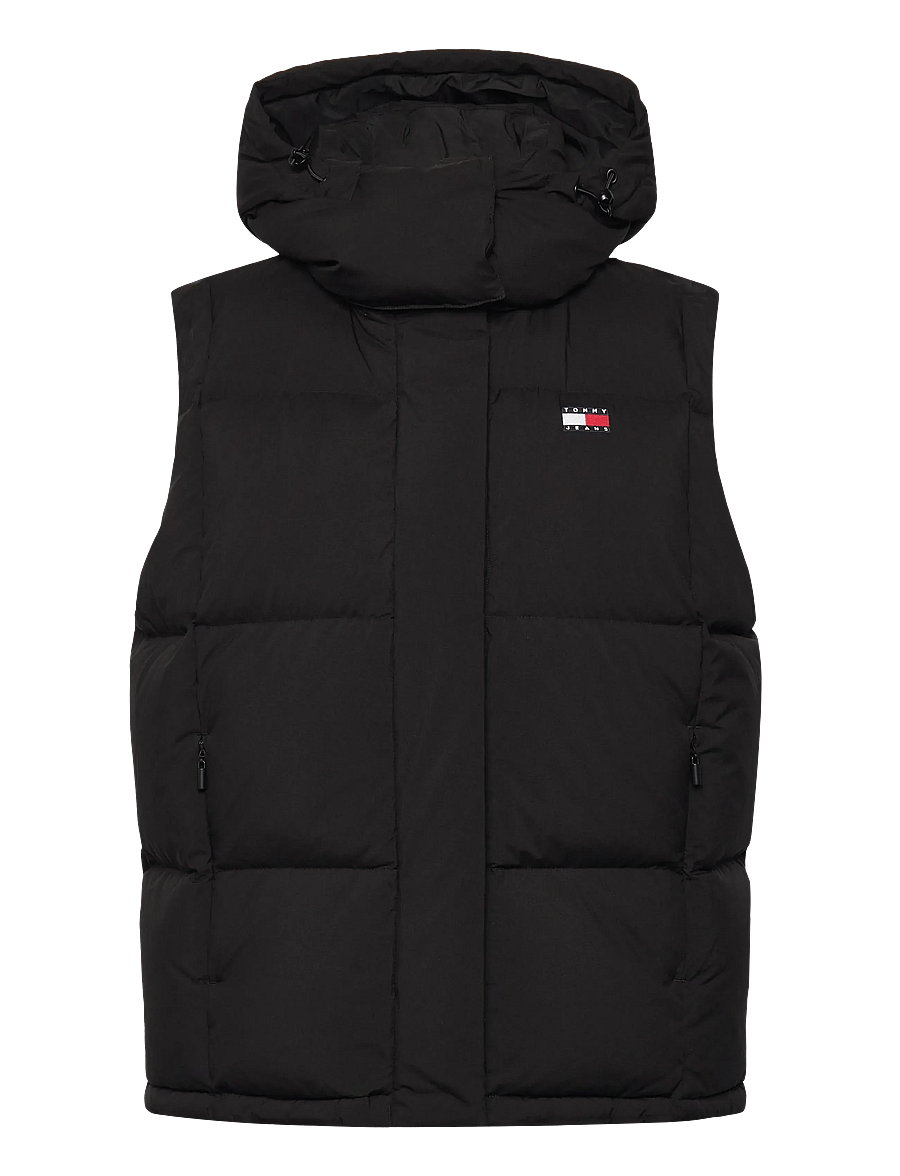 Tommy Jeans - TJW ALASKA GRID DOWN VEST - vestes de printemps - black - 1