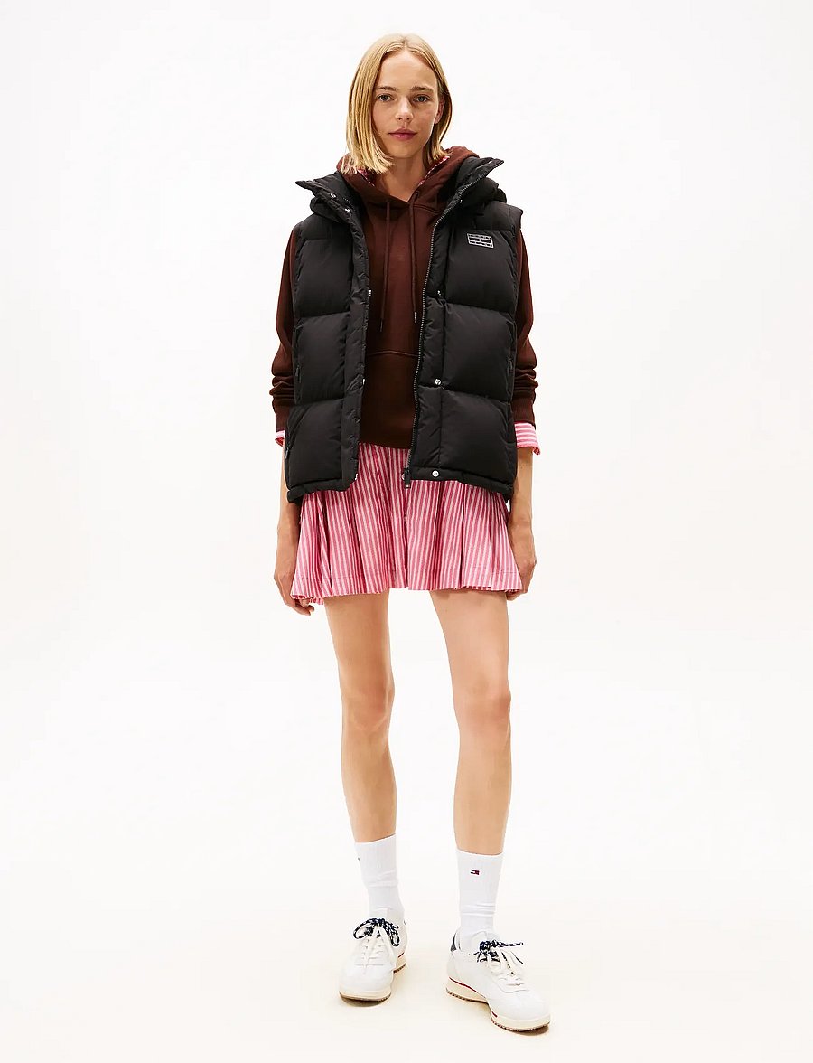 Tommy Jeans - TJW ALASKA GRID DOWN VEST - vestes de printemps - black - 4