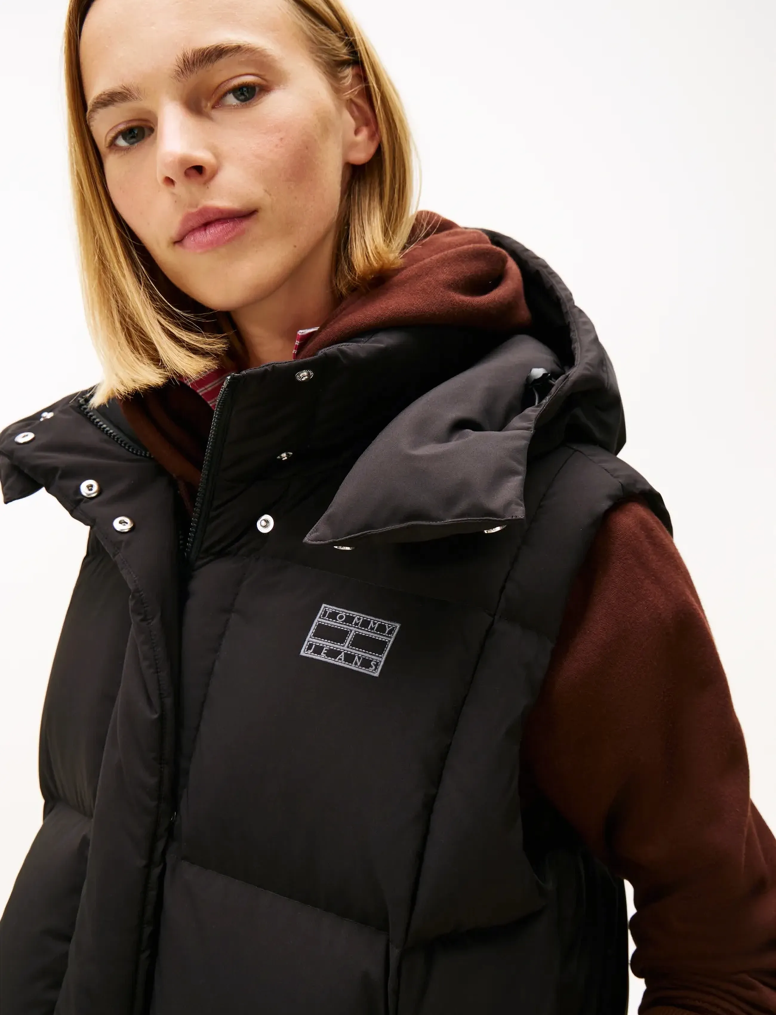 Tommy Jeans - TJW ALASKA GRID DOWN VEST - forårsjakker - black - 5