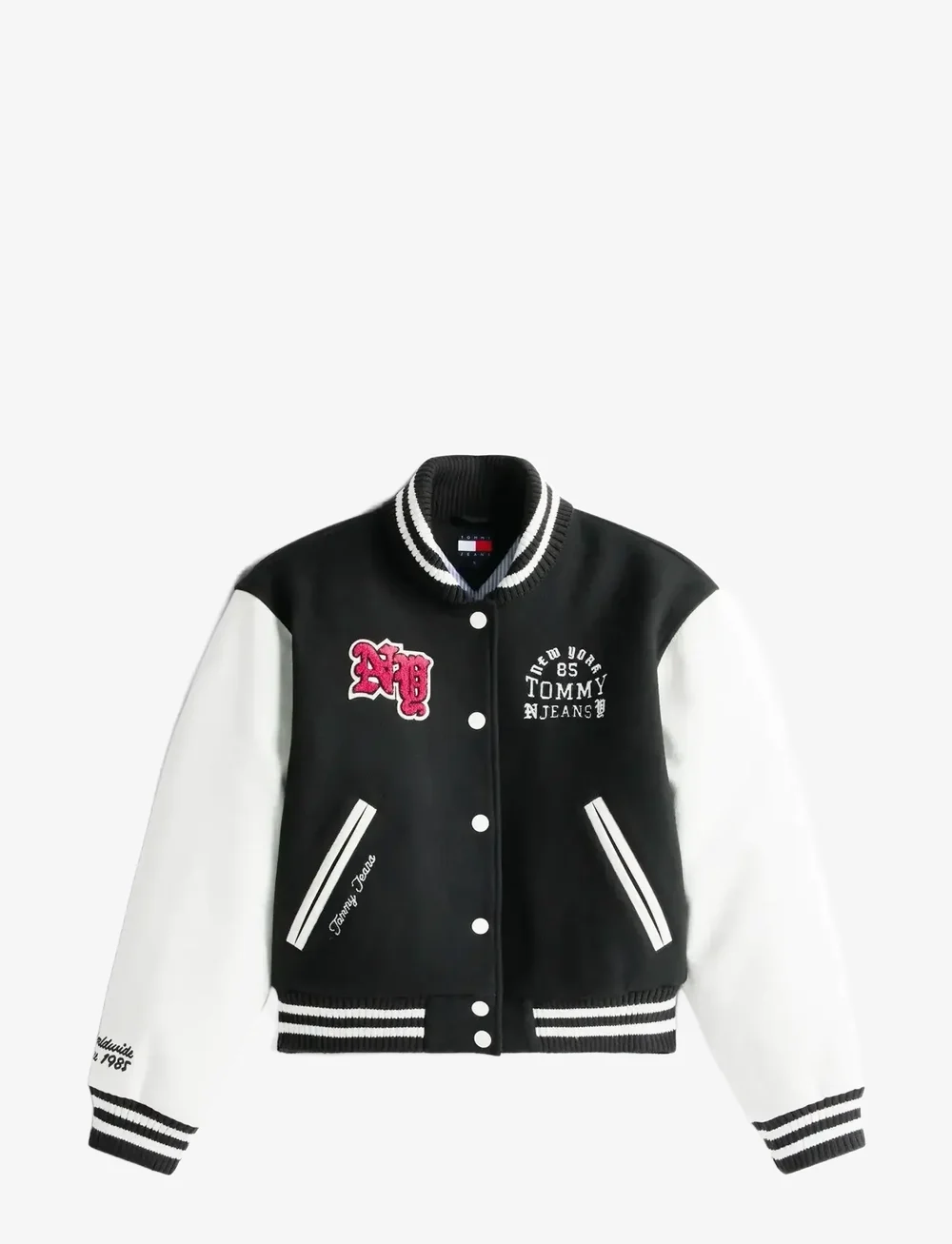 Tommy Jeans - TJW WOOL VARSITY JACKET - ulljackor - black - 1