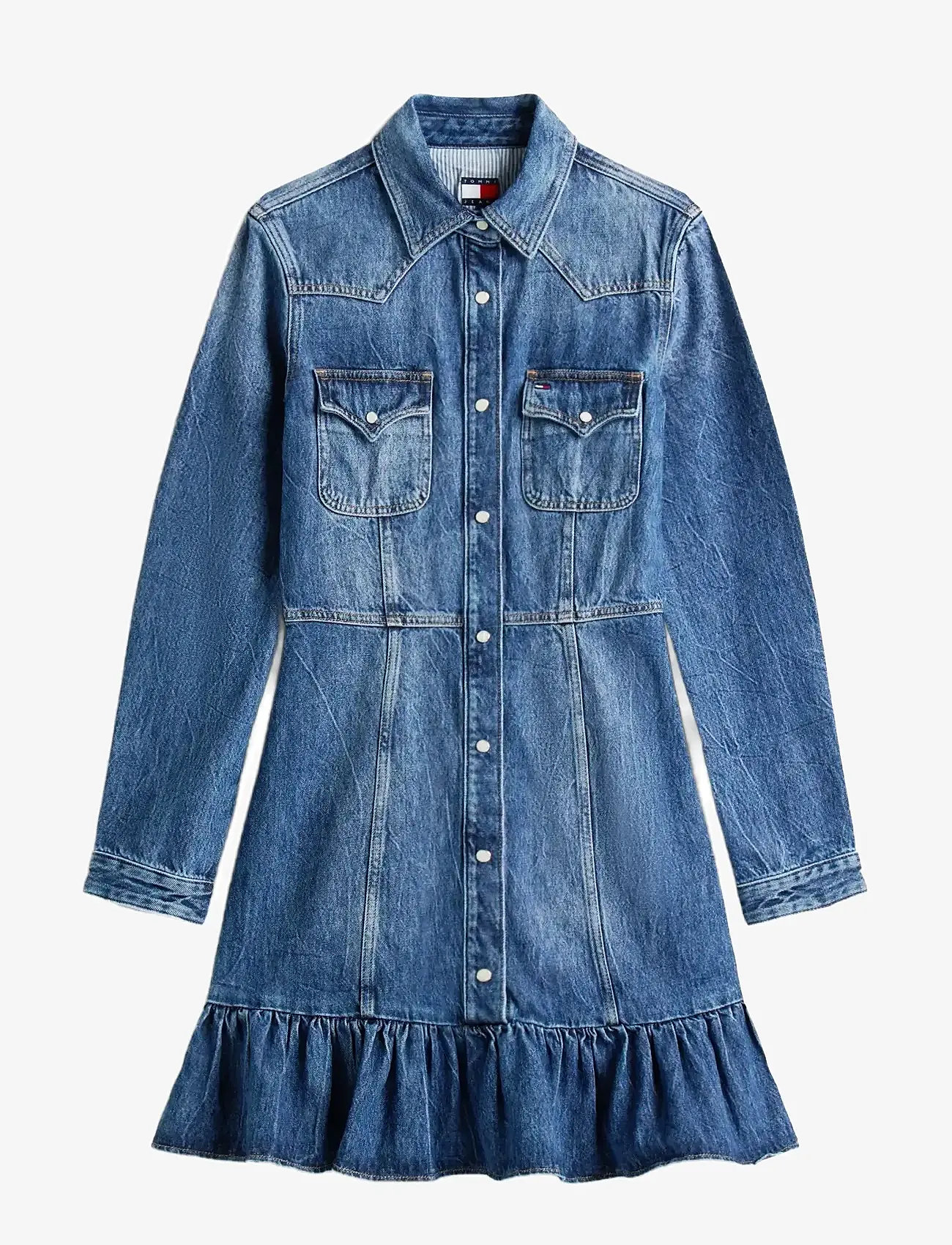 Tommy Jeans - WESTERN DENIM DRESS DI2057 - hemdkleider - denim dark - 1