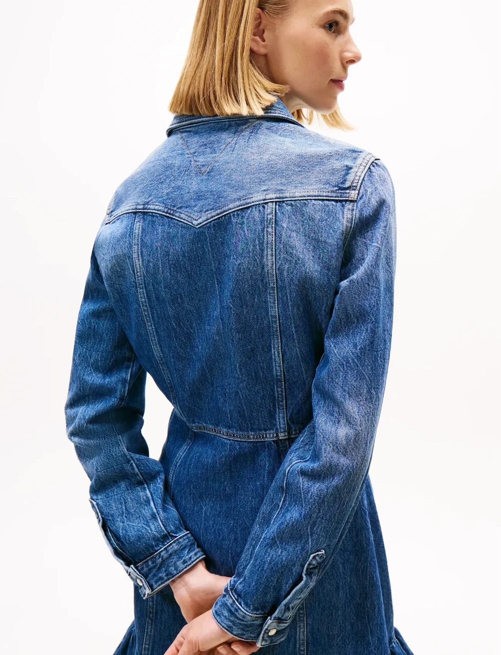 Tommy Jeans - WESTERN DENIM DRESS DI2057 - skjortklänningar - denim dark - 3