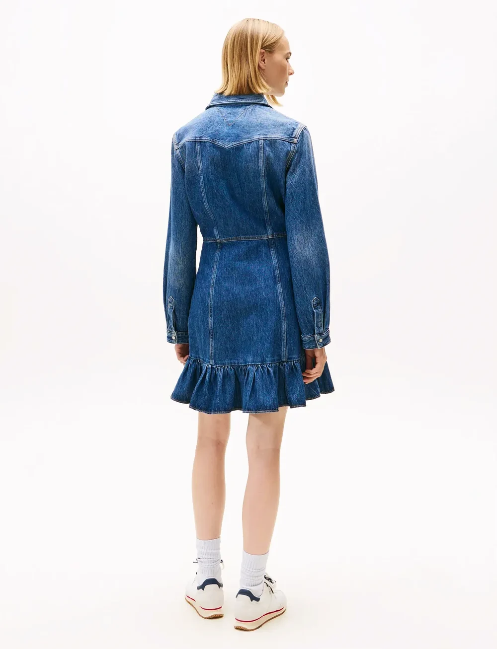 Tommy Jeans - WESTERN DENIM DRESS DI2057 - skjortklänningar - denim dark - 4