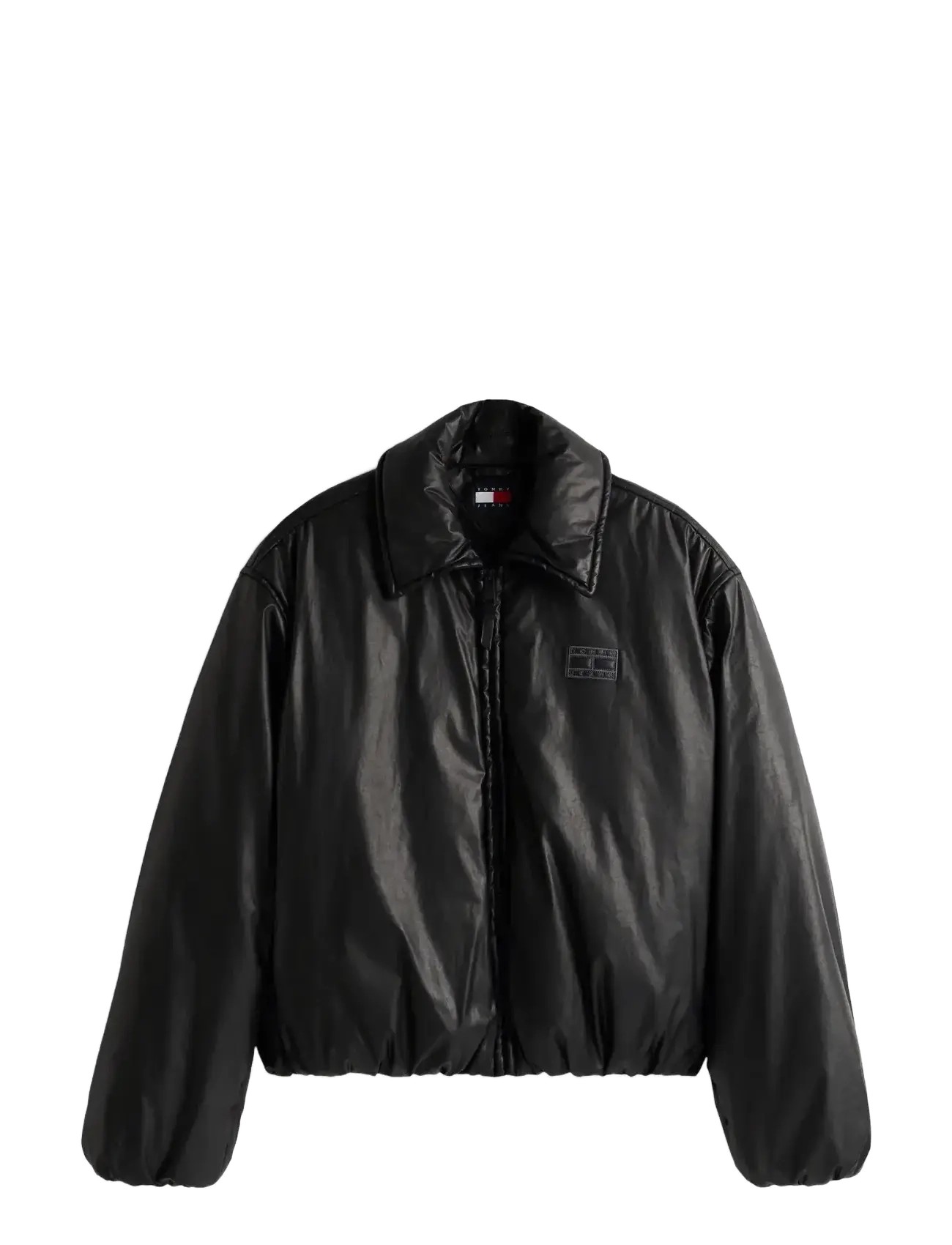 Tommy Jeans TJW OILED PADDED JACKET EXT - Tommy Jeans - BLACK / black