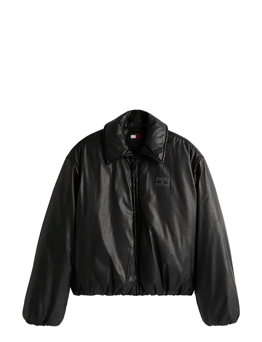 Tommy Jeans - TJW OILED PADDED JACKET EXT - winterjacken - black - 1