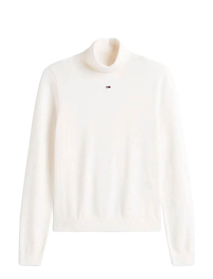 Tommy Jeans - TJW ESSENTIAL TRTLNK SWEATER - rollkragenpullover - ancient white - 1