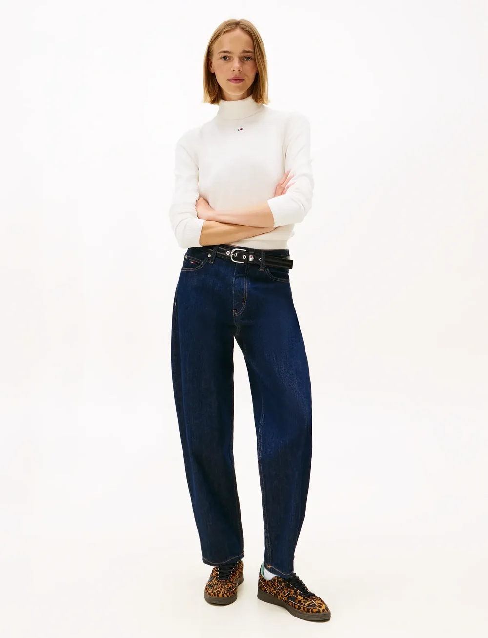 Tommy Jeans - TJW ESSENTIAL TRTLNK SWEATER - turtlenecks - ancient white - 2