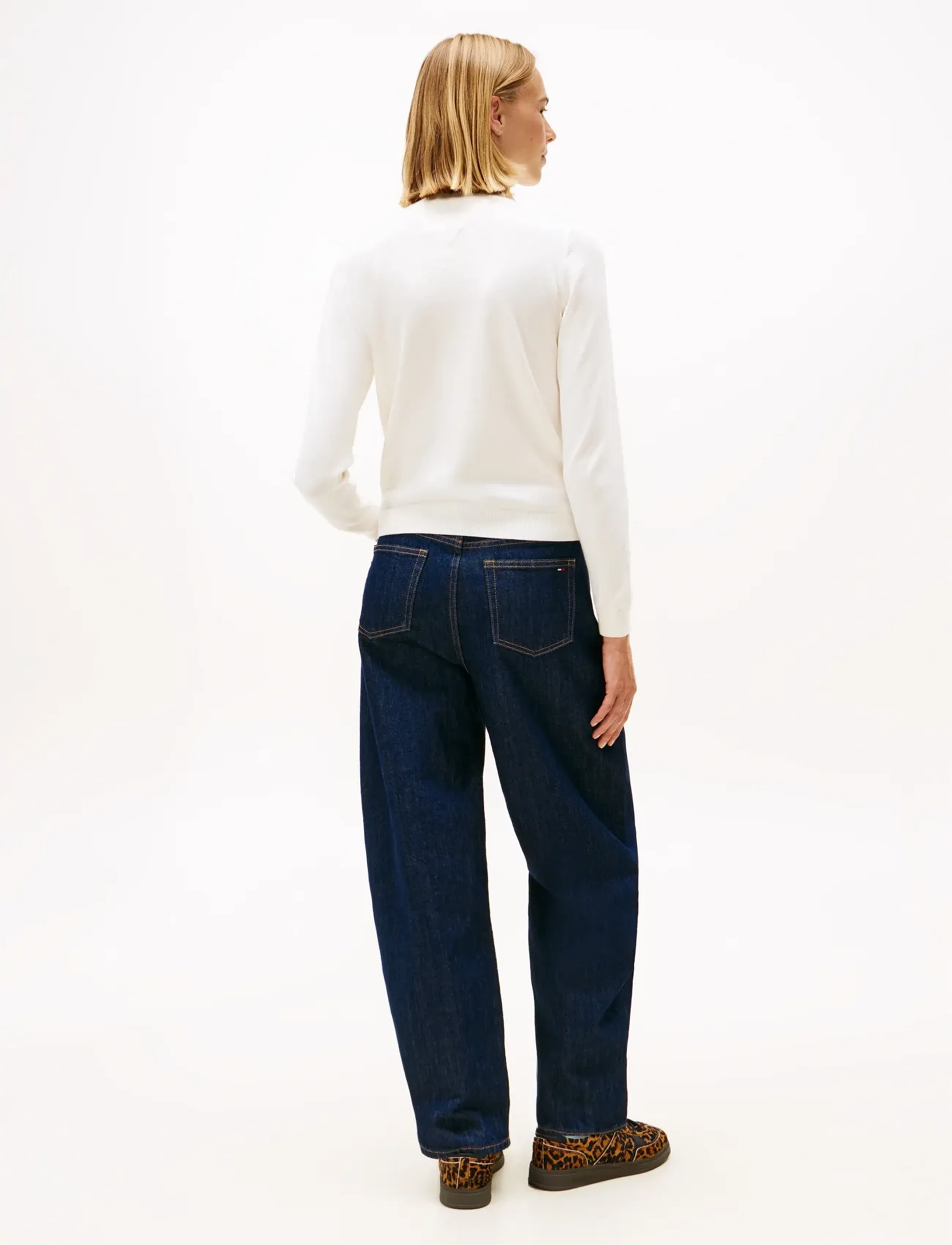 Tommy Jeans - TJW ESSENTIAL TRTLNK SWEATER - coltruien - ancient white - 3
