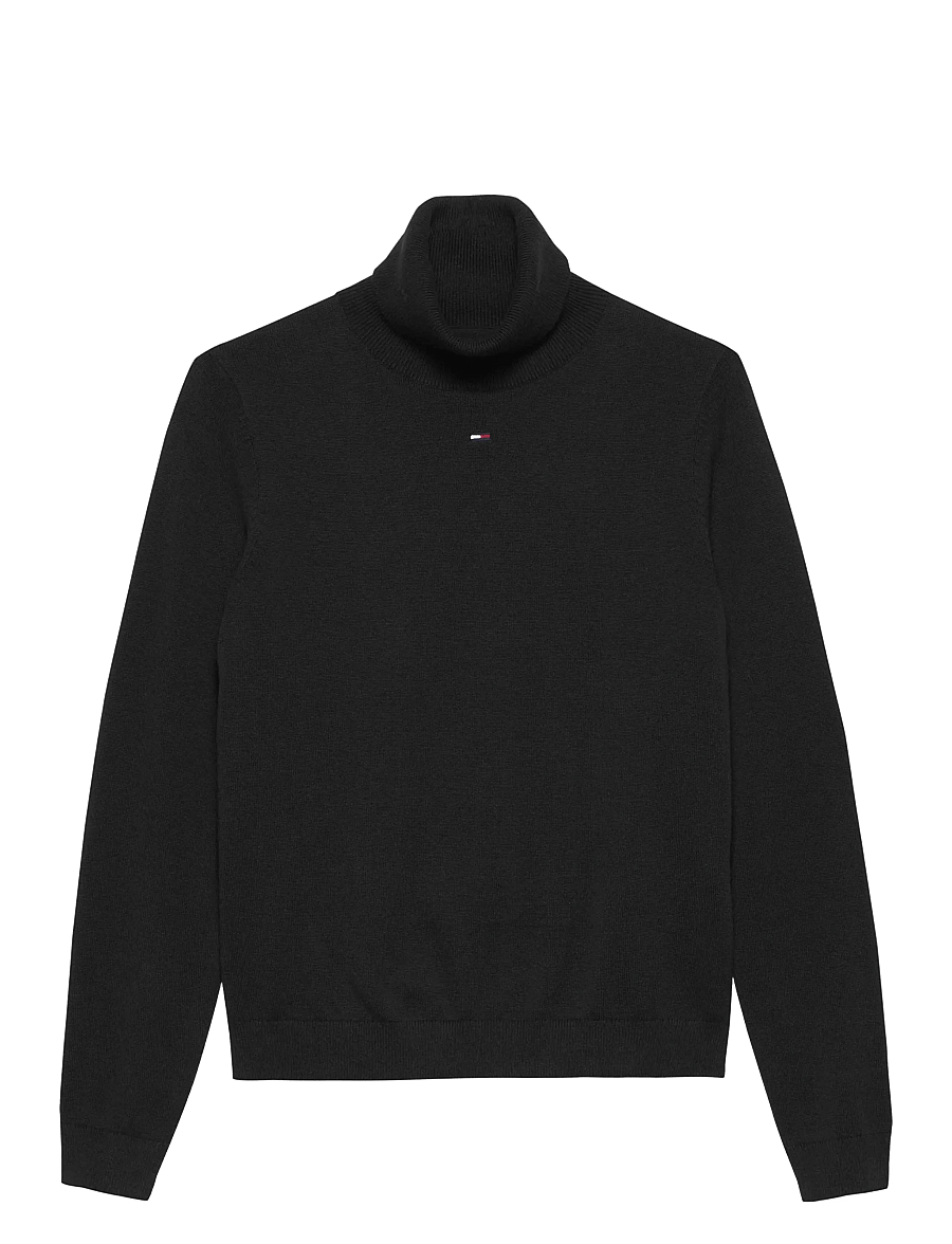 Tommy Jeans - TJW ESSENTIAL TRTLNK SWEATER - rullekraver - black - 1
