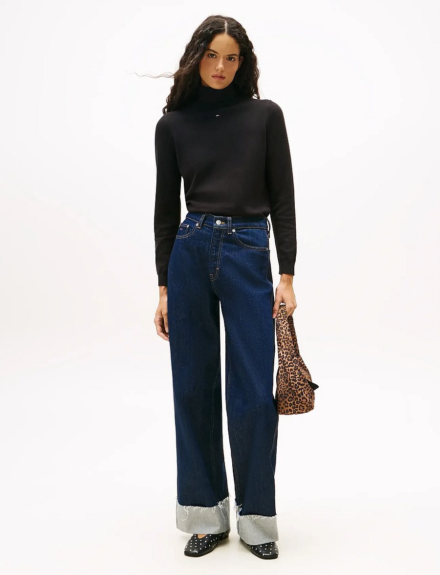 Tommy Jeans - TJW ESSENTIAL TRTLNK SWEATER - rullekraver - black - 3