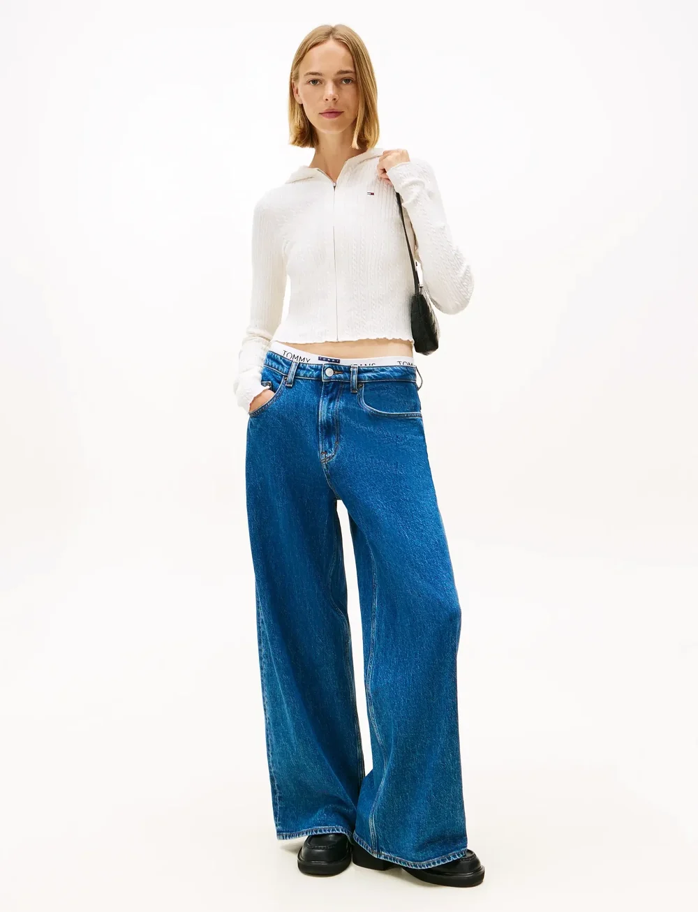 Tommy Jeans - TJW ESSENTIAL ZIPPER HOOD CARDI - hættetrøjer - ancient white - 2