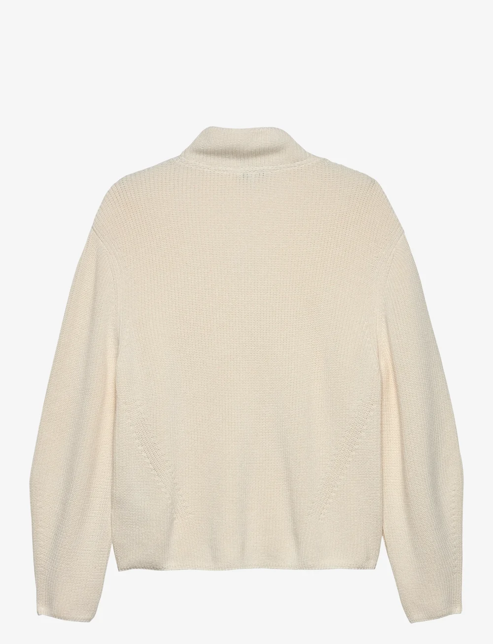 Tommy Jeans - TJW MOCKNECK BADGE SWEATER - stickade tröjor - ancient white - 2