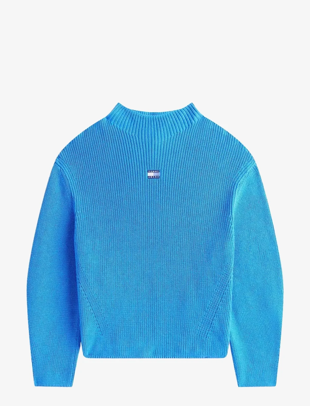 Tommy Jeans - TJW MOCKNECK BADGE SWEATER - stickade tröjor - blue spell - 1