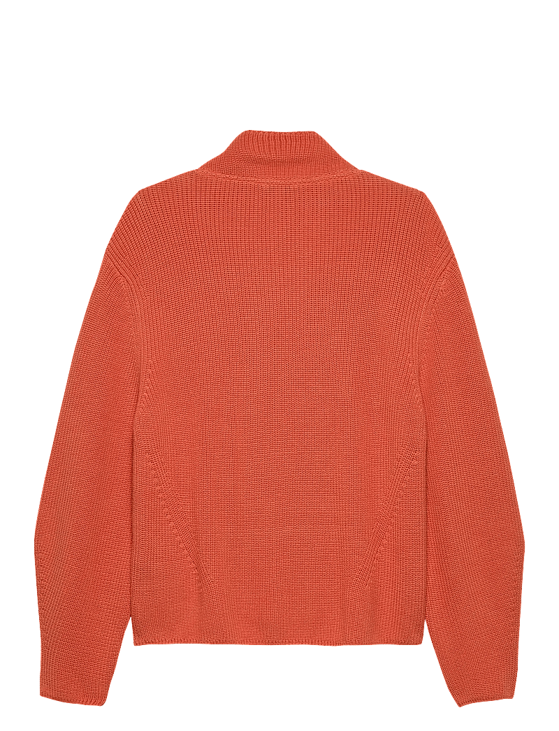 Tommy Jeans - TJW MOCKNECK BADGE SWEATER - jumpers - rustic coral - 2