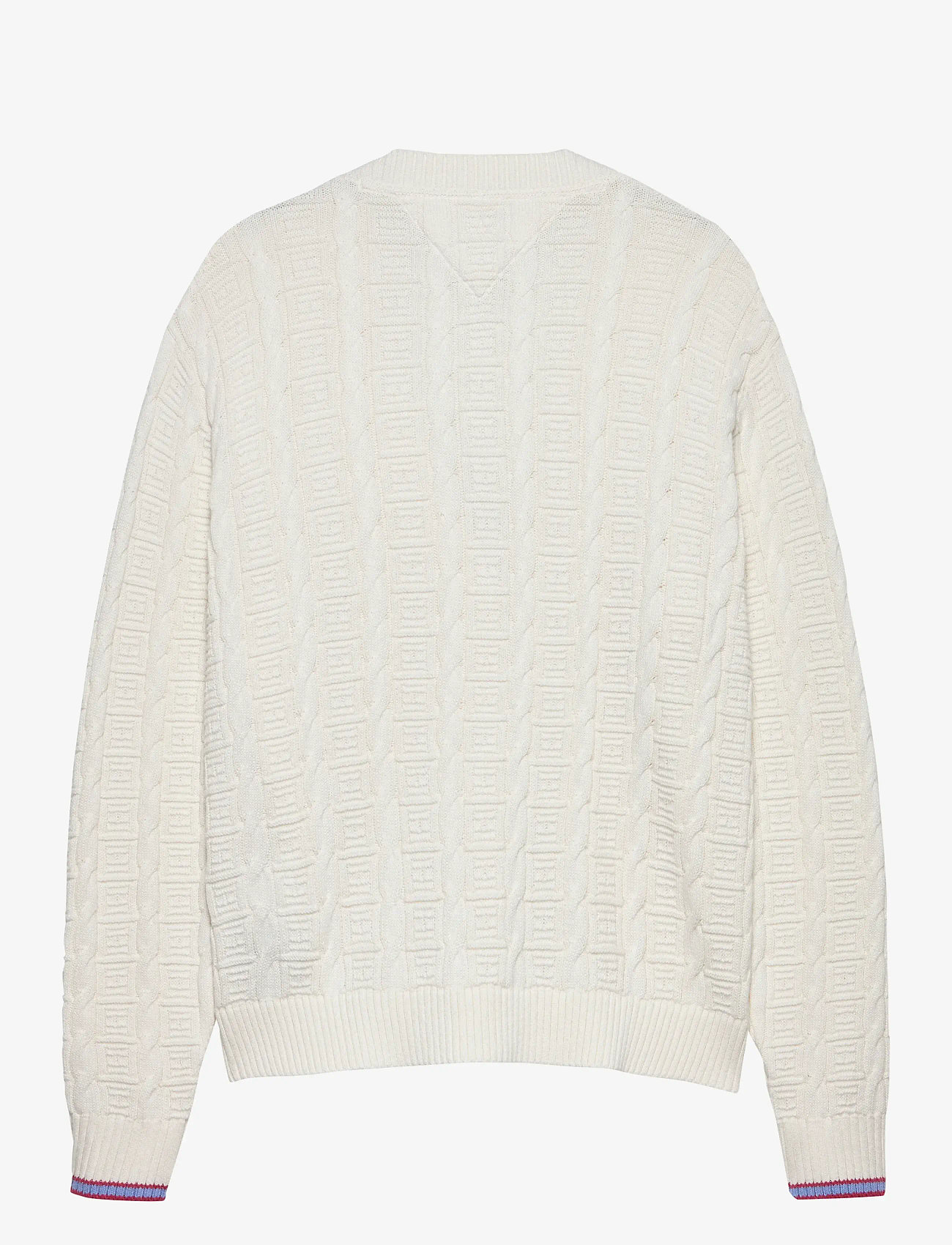 Tommy Jeans - TJW CABLE CARDIGAN - neuletakit - ancient white - 2