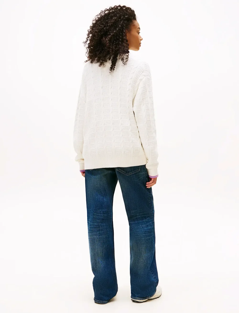 Tommy Jeans - TJW CABLE CARDIGAN - cardigans - ancient white - 4