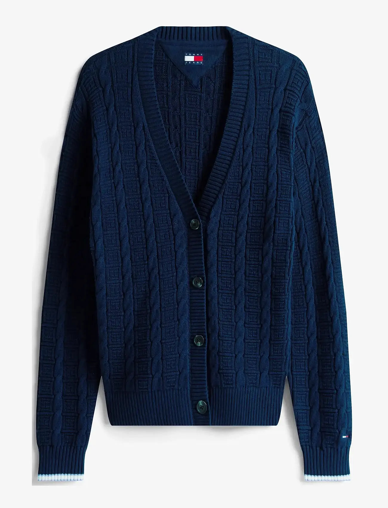 Tommy Jeans - TJW CABLE CARDIGAN - cardigans - dark night navy - 1