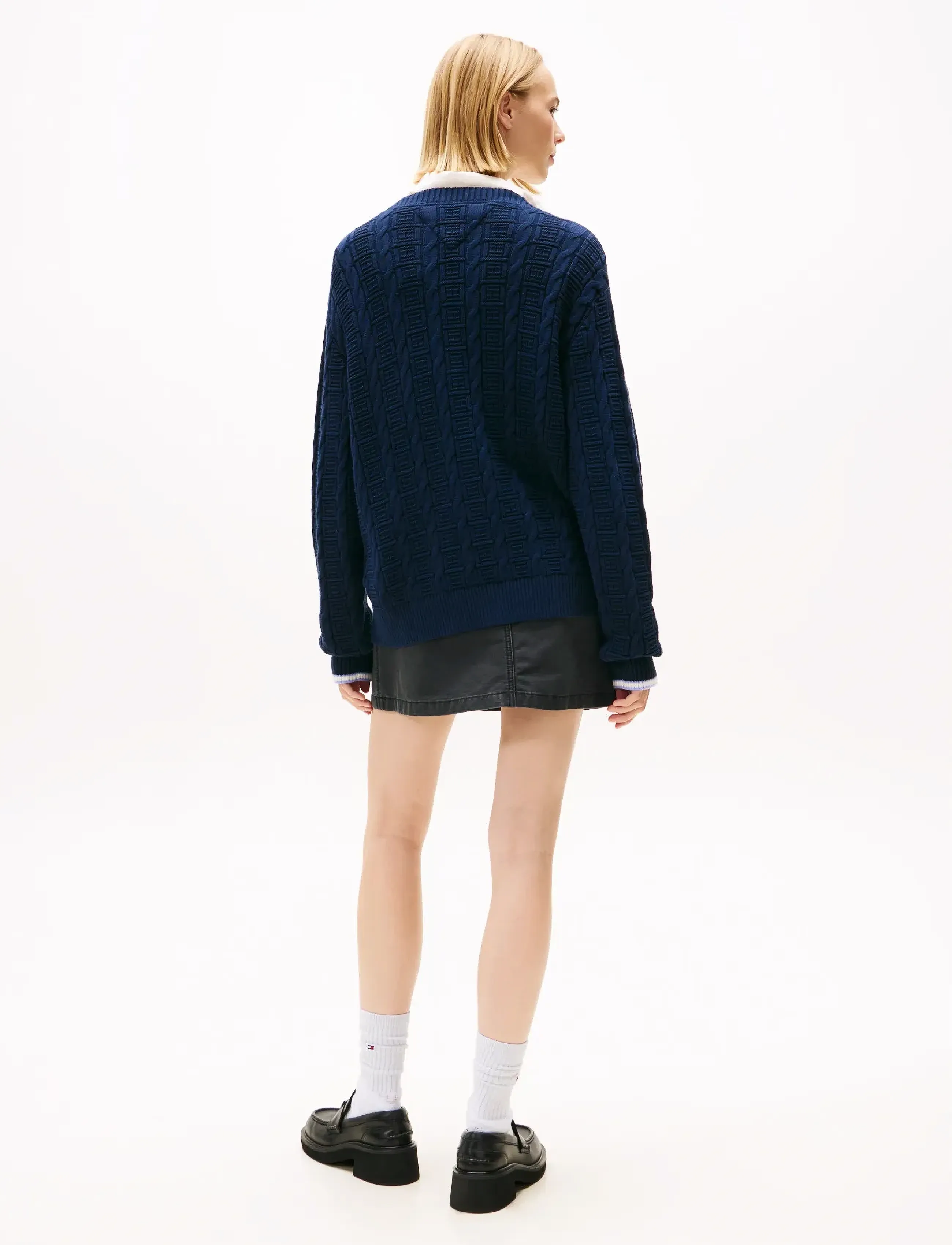Tommy Jeans - TJW CABLE CARDIGAN - dark night navy - 4