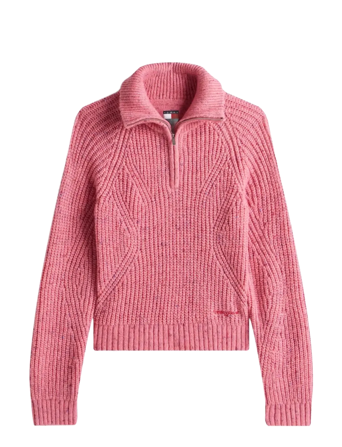Tommy Jeans TJW NEP 1/4 ZIP SWEATER - Pullover - MYSTIC PINK / pink/rose