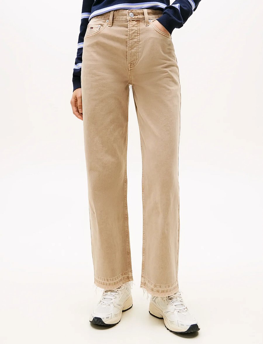 Tommy Jeans - TJW LAYLA HR SLIM STR RAW EDGE - regular jeans - malted milk - 4
