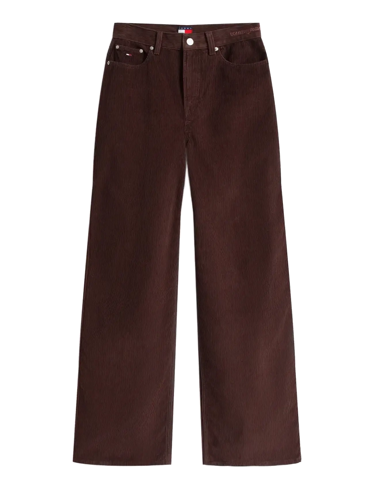 Tommy Jeans TJW CLAIRE HR WIDE CORD - Kleidung - RICH BROWN / brown