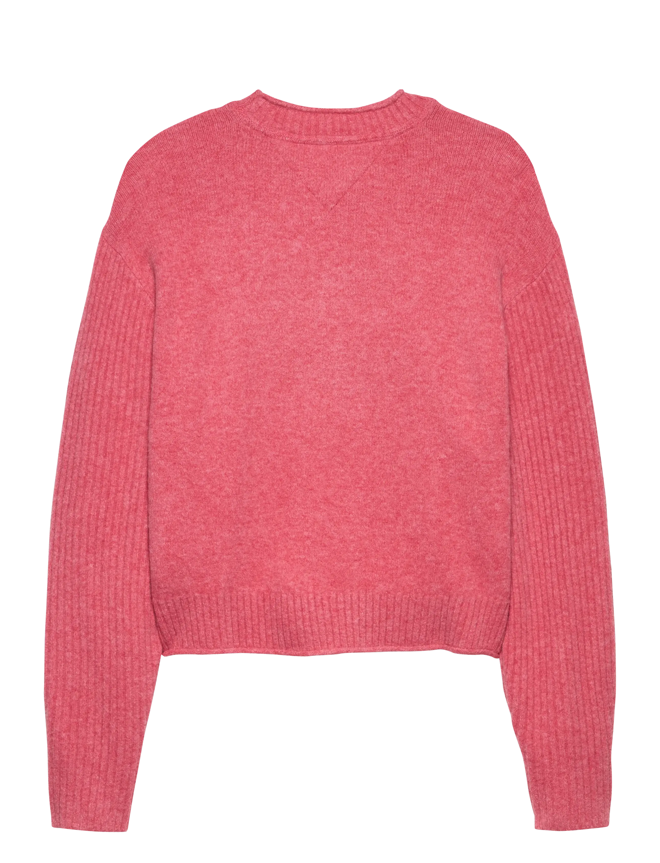 Tommy Jeans - TJW MELANGE FLAG SWEATER RIB EXT - striktrøjer - vintage cerise htr - 2