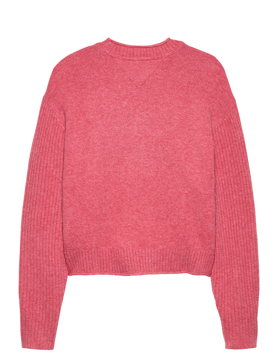 Tommy Jeans - TJW MELANGE FLAG SWEATER RIB EXT - pullover - vintage cerise htr - 2